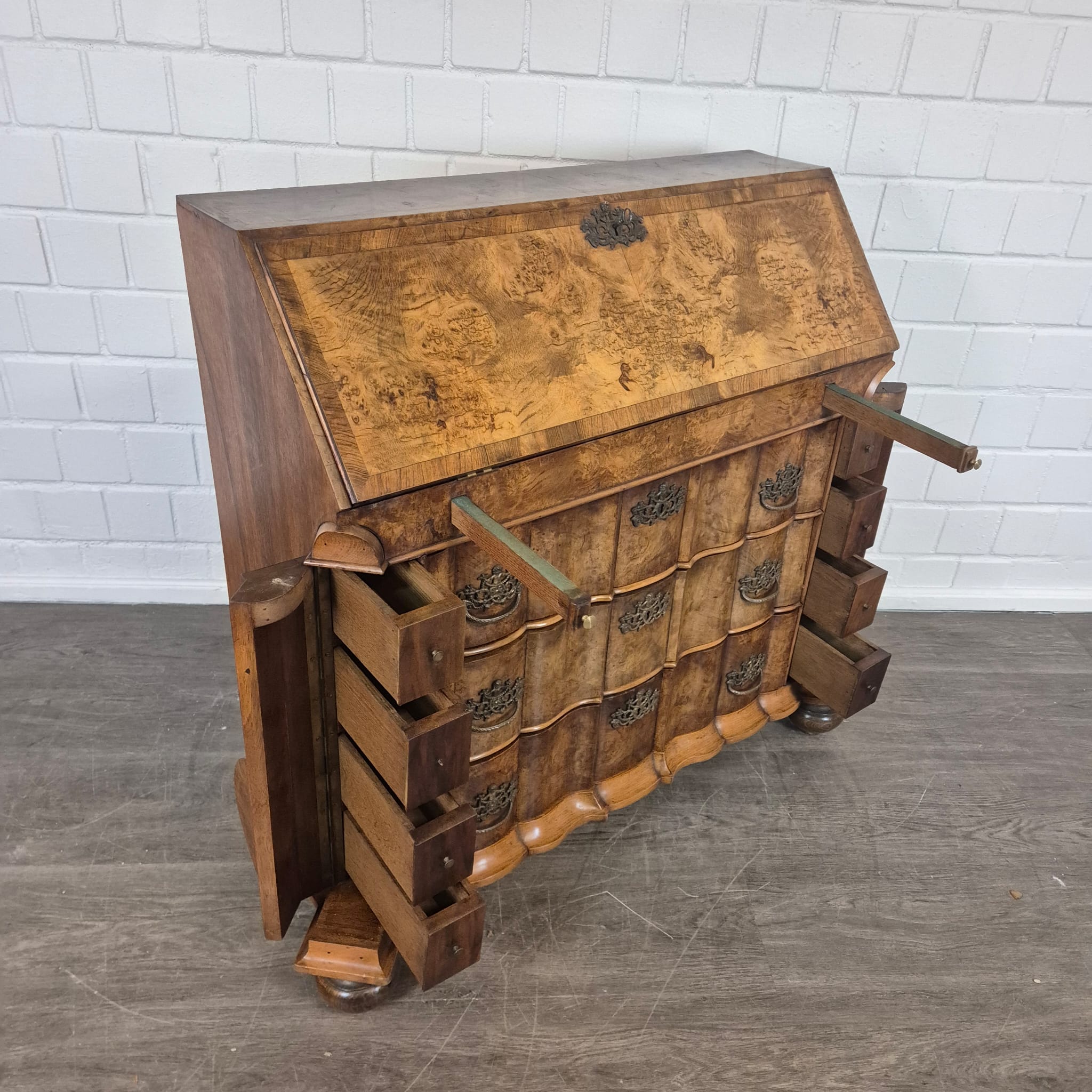 Secretaire Neo-barok 1950 Noten - Afbeelding 17