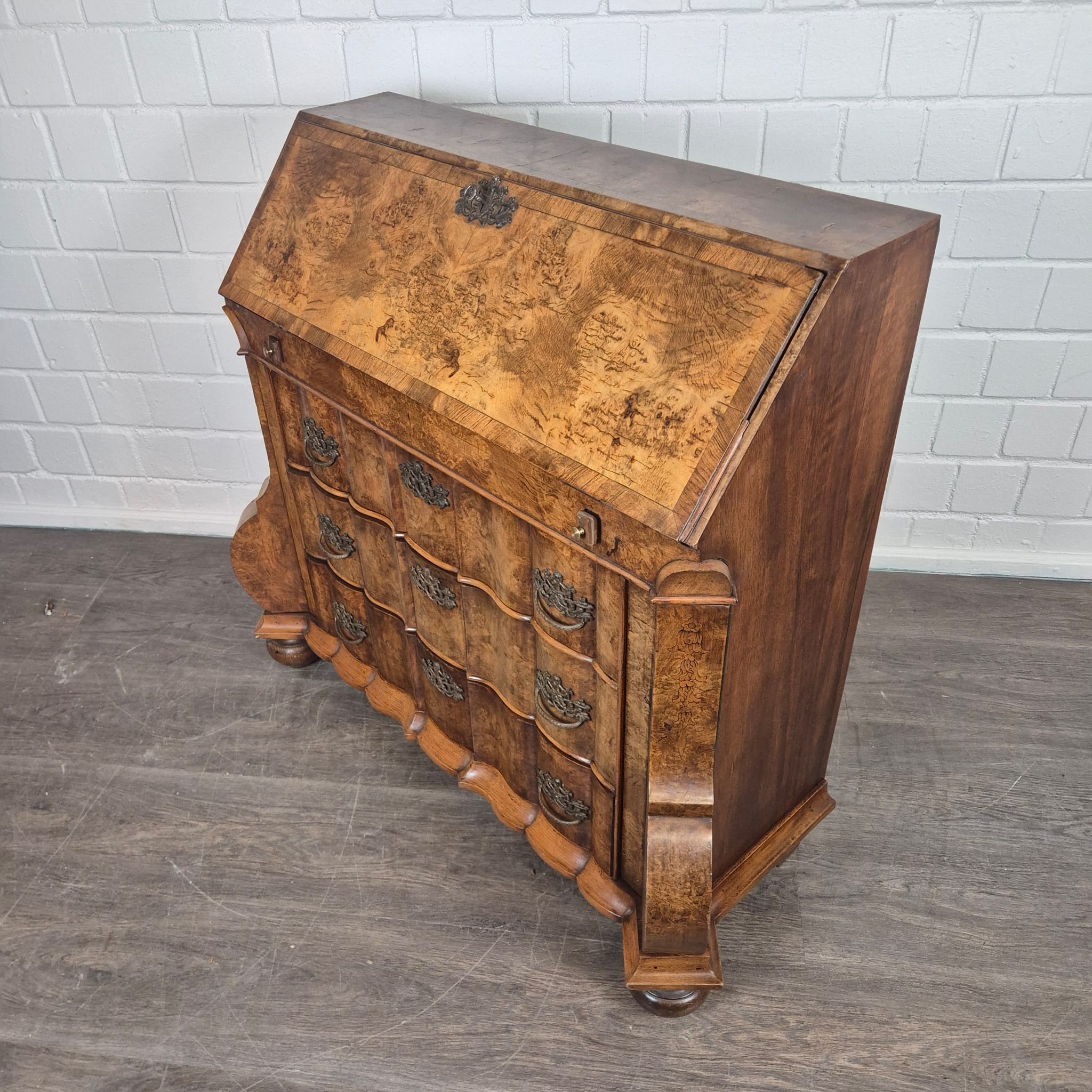 Secretaire Neo-barok 1950 Noten - Afbeelding 6