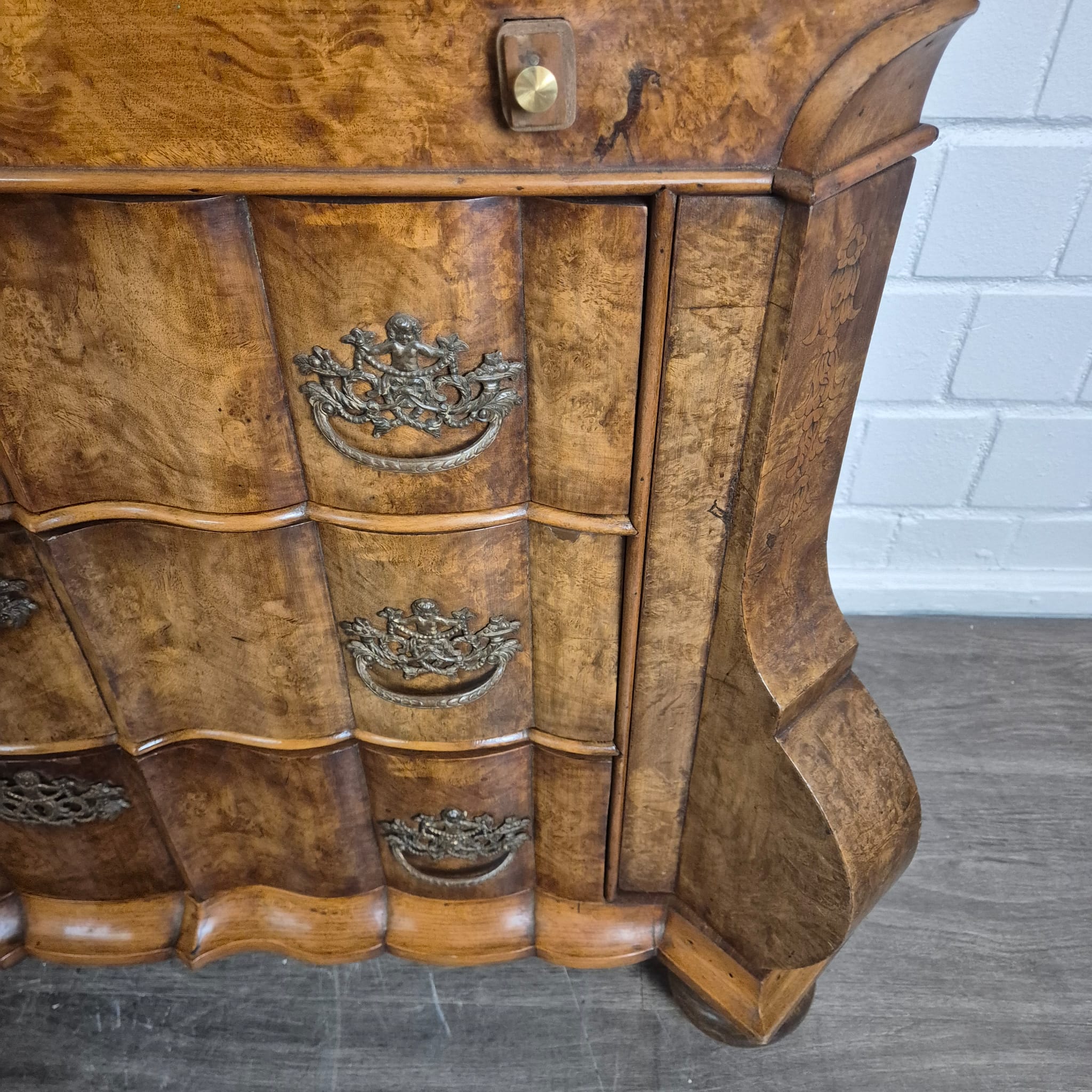 Secretaire Neo-barok 1950 Noten - Afbeelding 9
