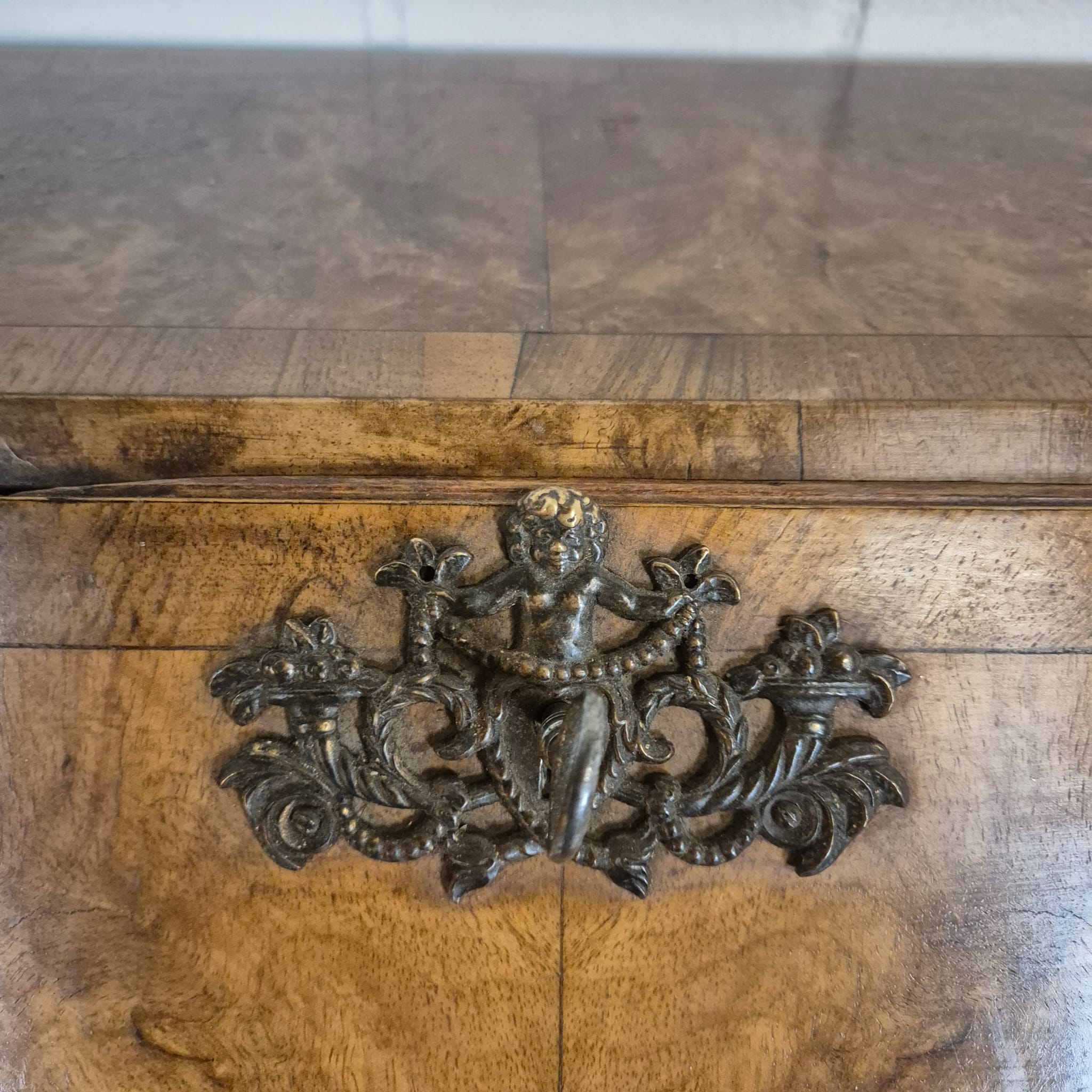 Secretaire Neo-barok 1950 Noten - Afbeelding 8