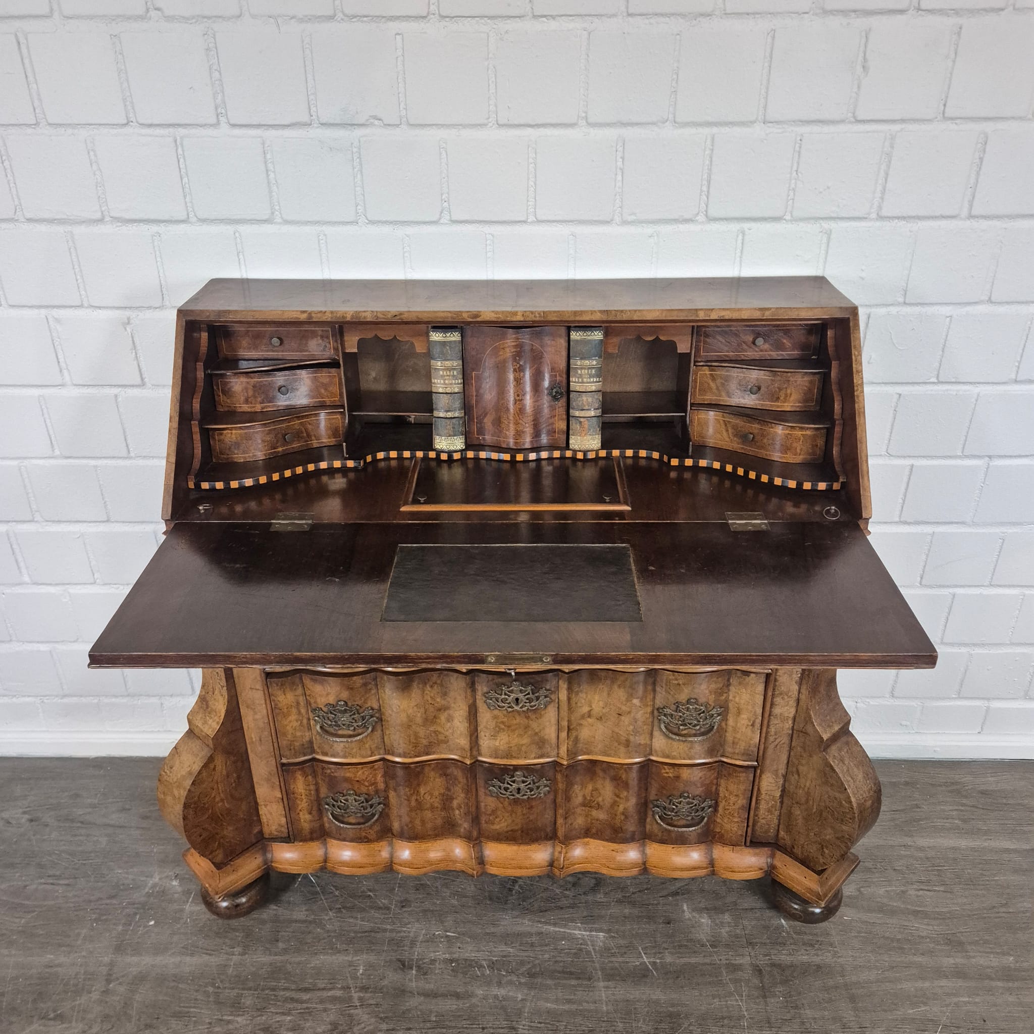 Secretaire Neo-barok 1950 Noten - Afbeelding 10