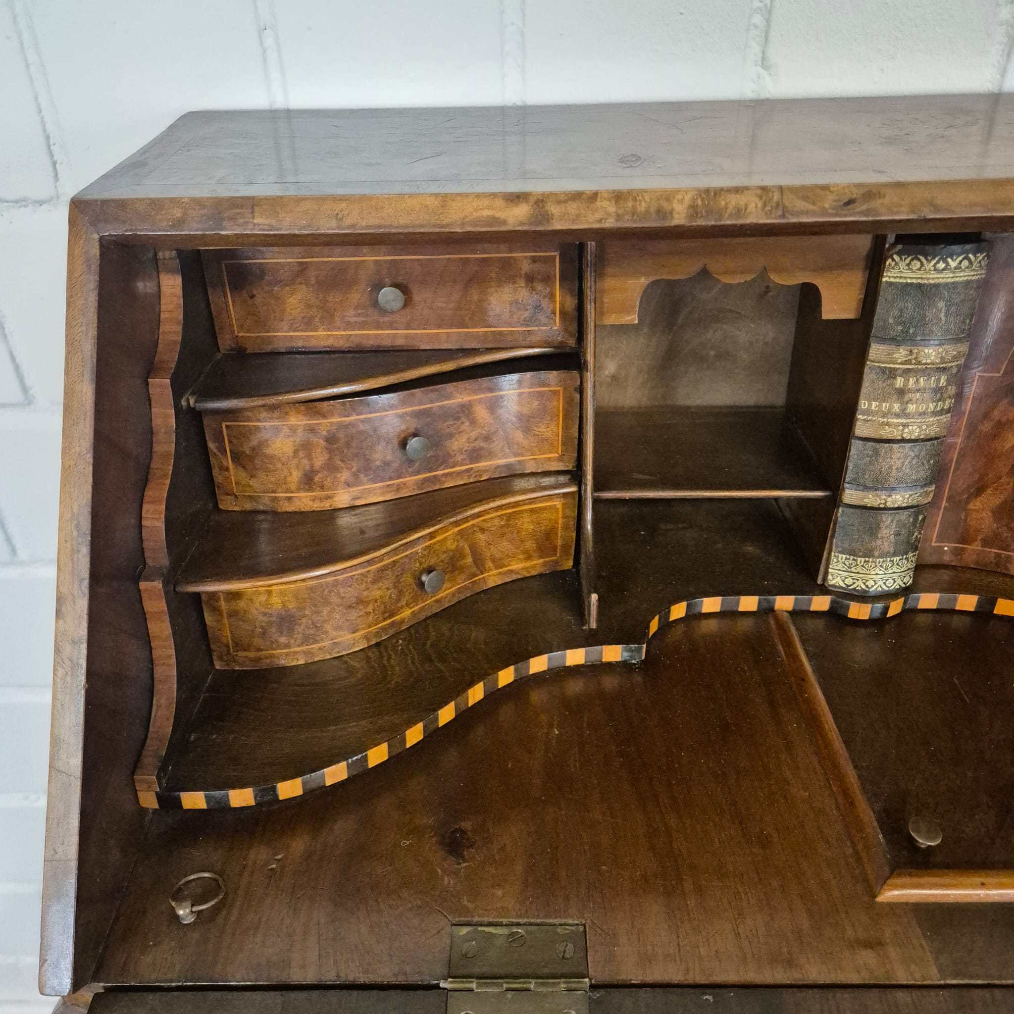 Secretaire Neo-barok 1950 Noten - Afbeelding 13