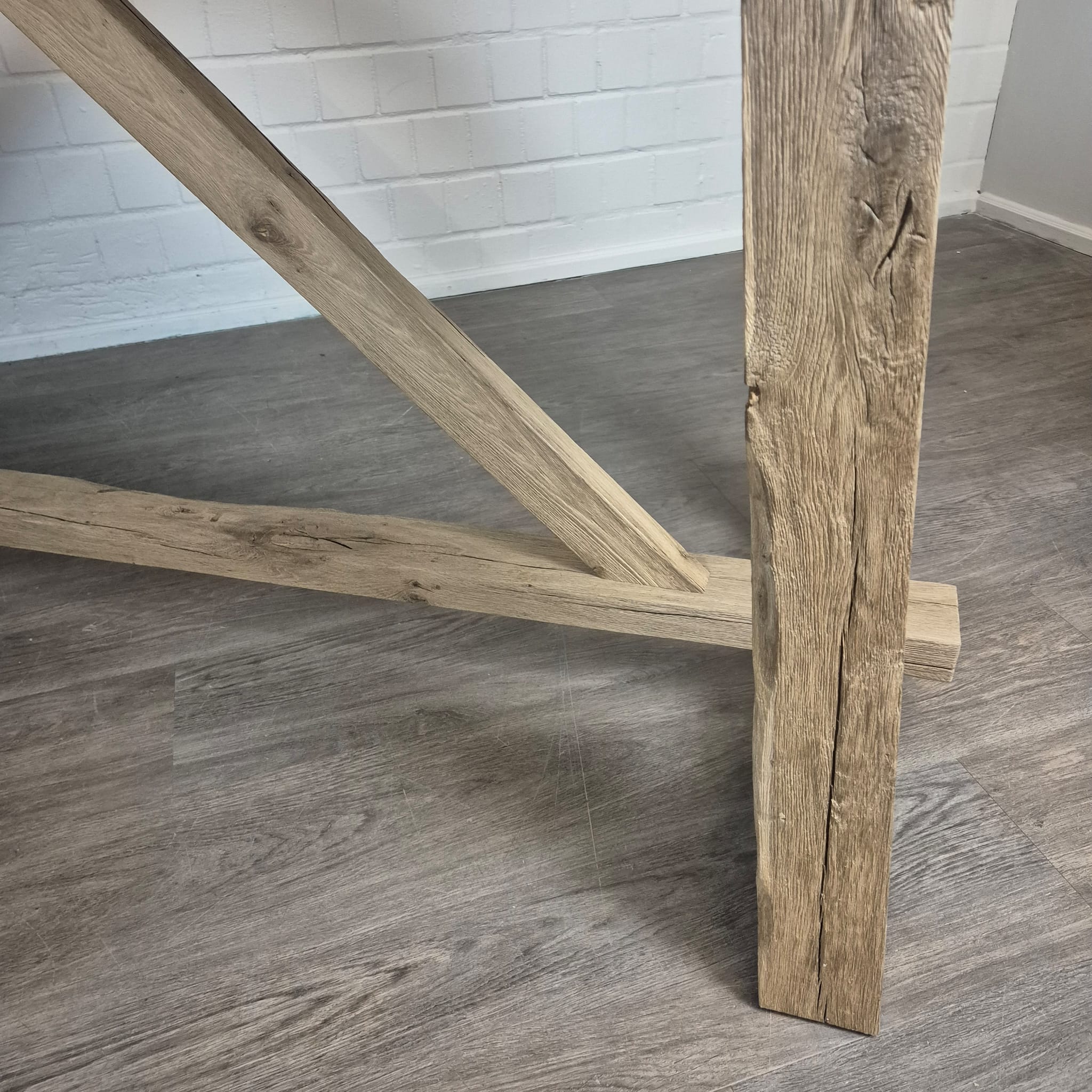 Statafel / Bartafel – Eikenhout 2,30 m x 0,80 m - Afbeelding 20