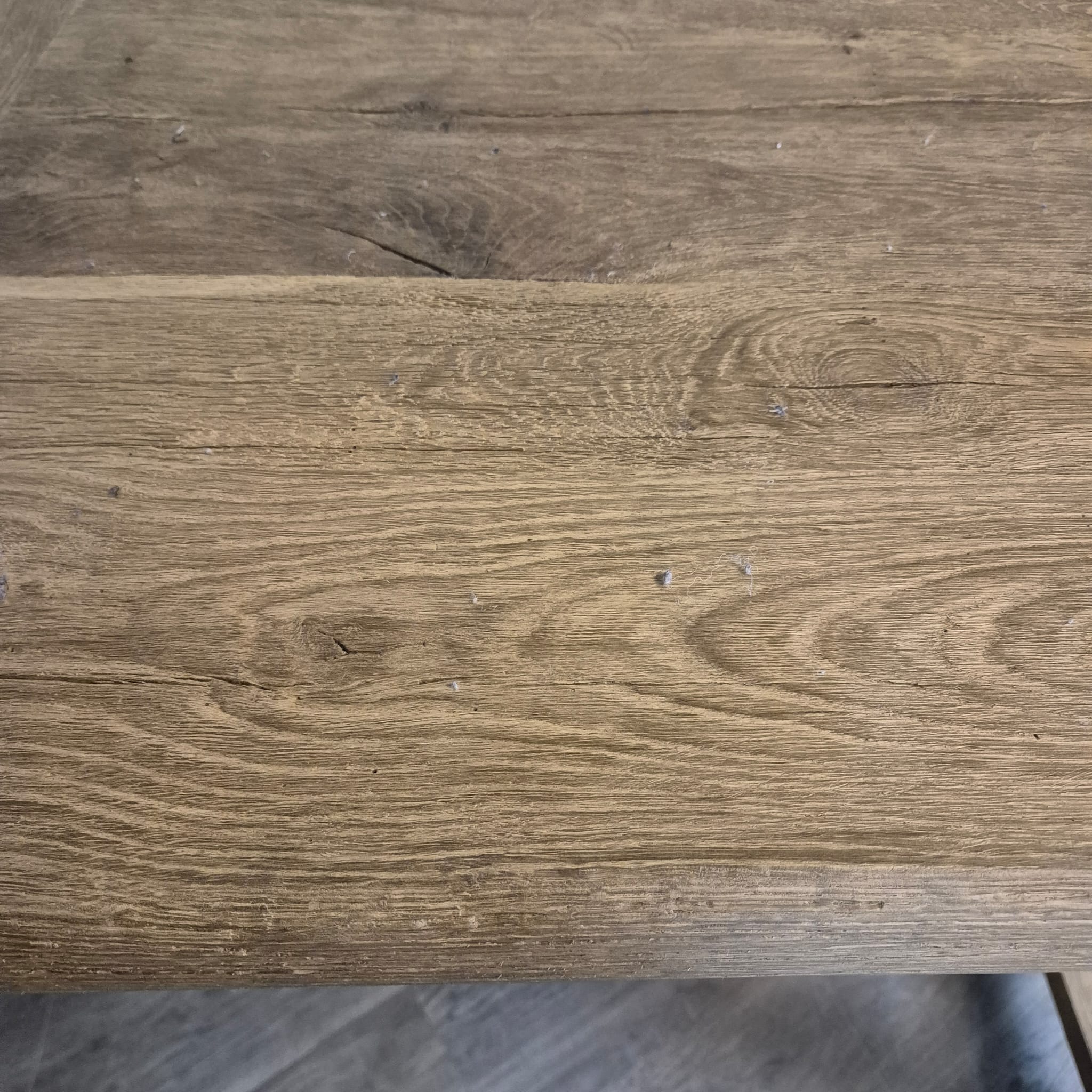 Statafel / Bartafel – Eikenhout 2,30 m x 0,80 m - Afbeelding 7