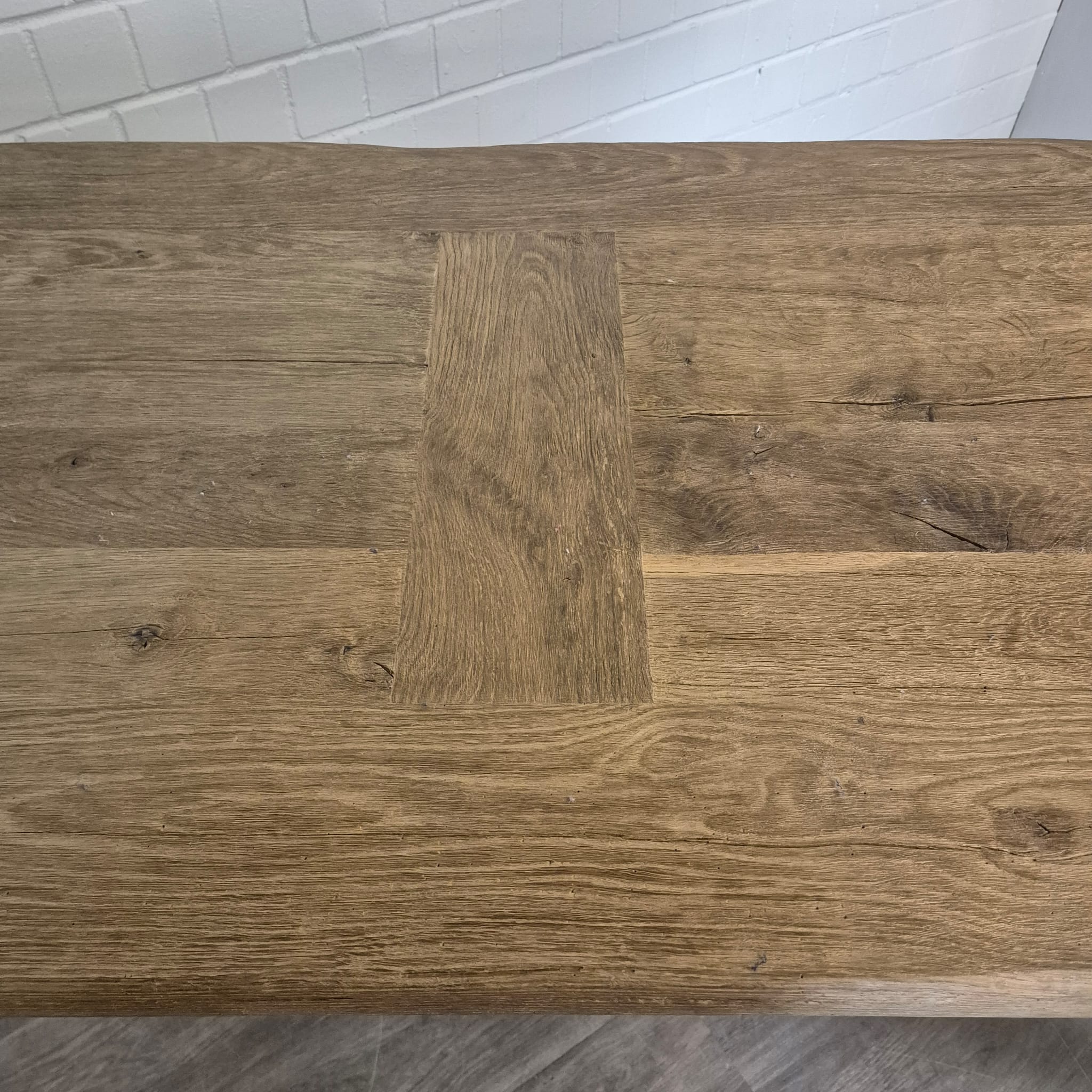 Statafel / Bartafel – Eikenhout 2,30 m x 0,80 m - Afbeelding 6