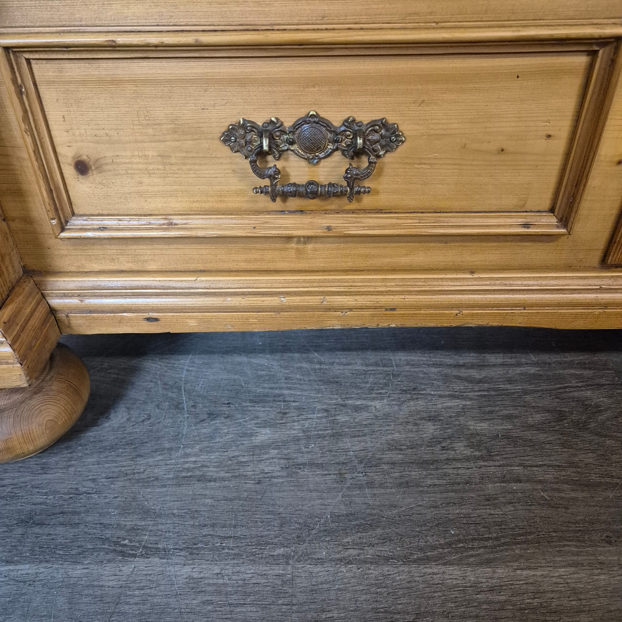 Antieke Gründerzeit Kledingkast / Halkast 1880 Grenen - Afbeelding 10