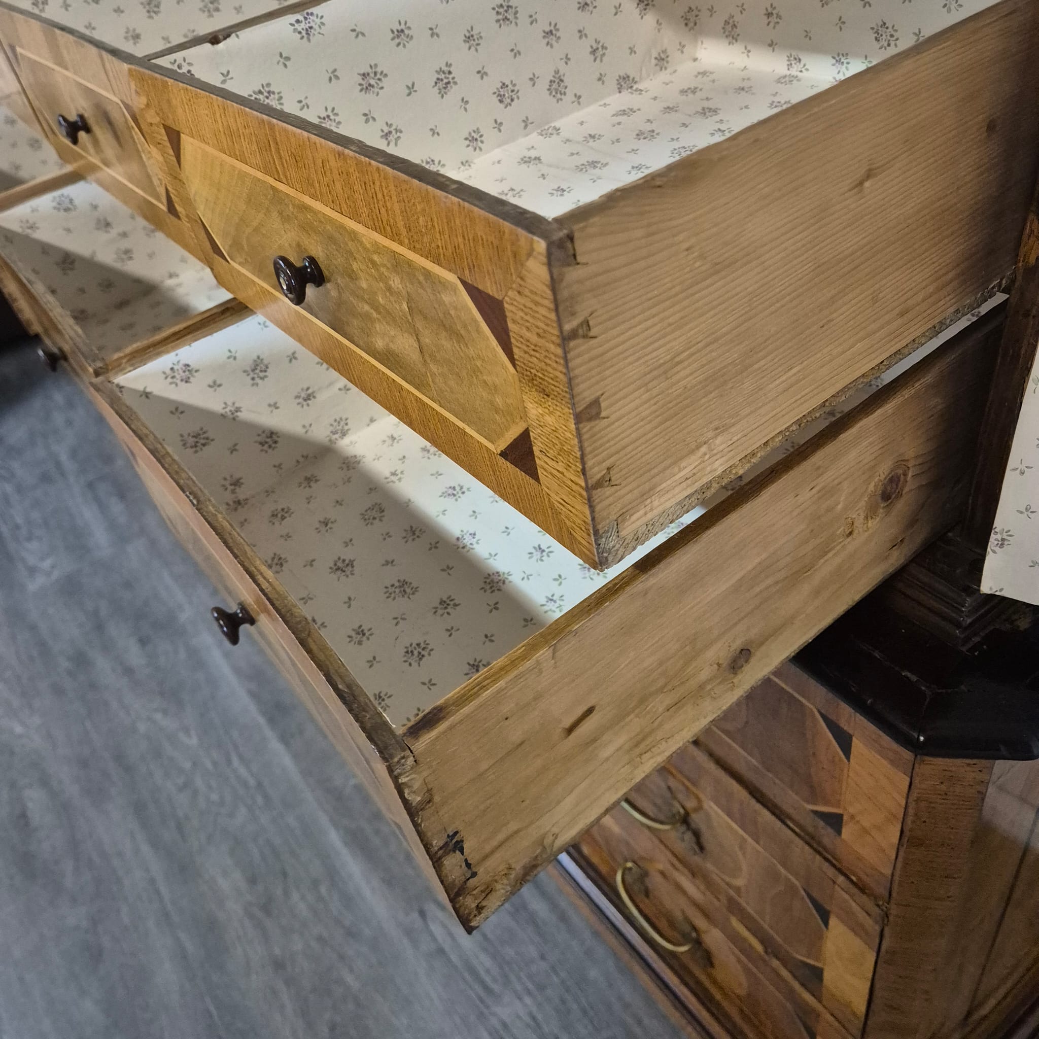 Kast Kabinetkast Barok 1770 Noten - Afbeelding 24