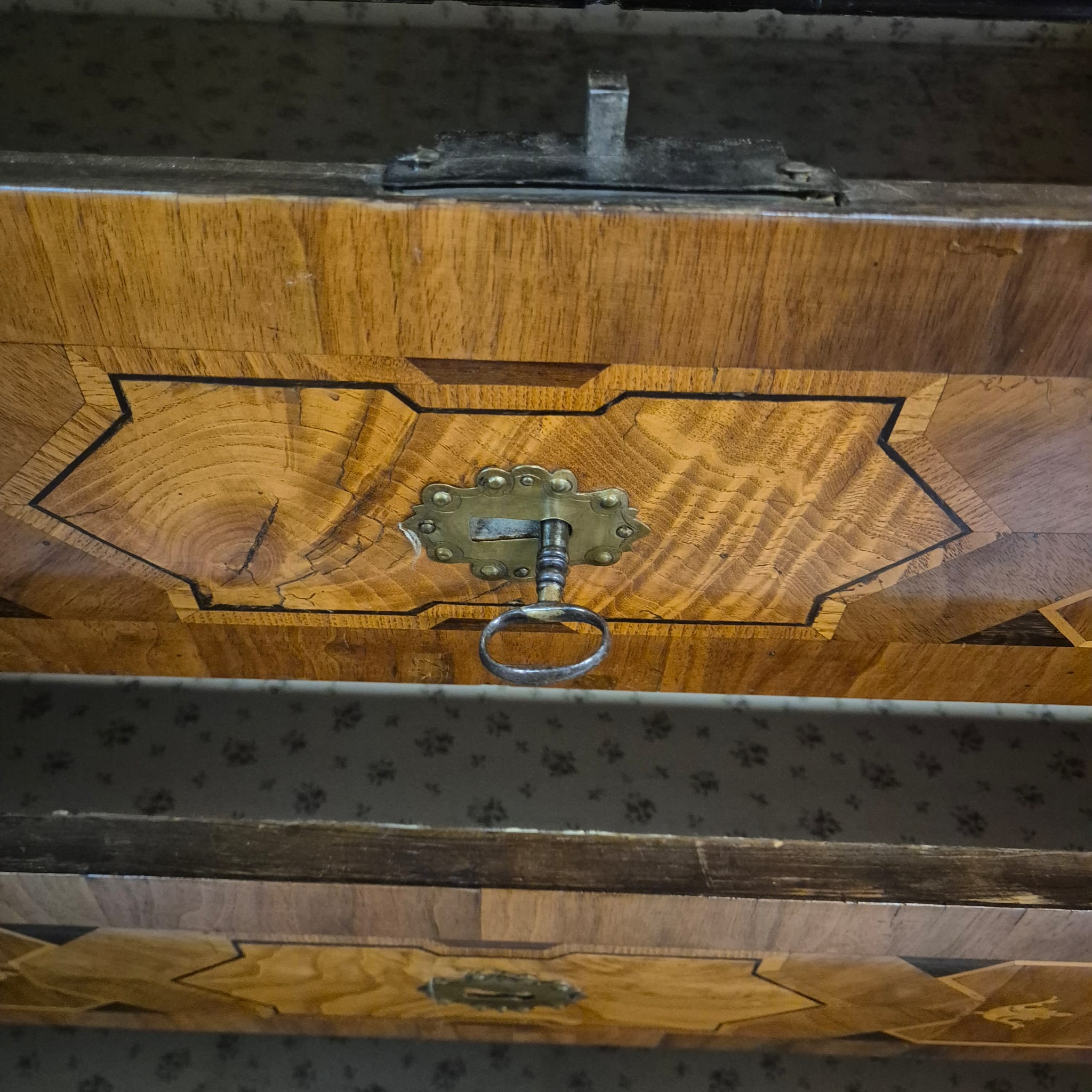 Kast Kabinetkast Barok 1770 Noten - Afbeelding 26