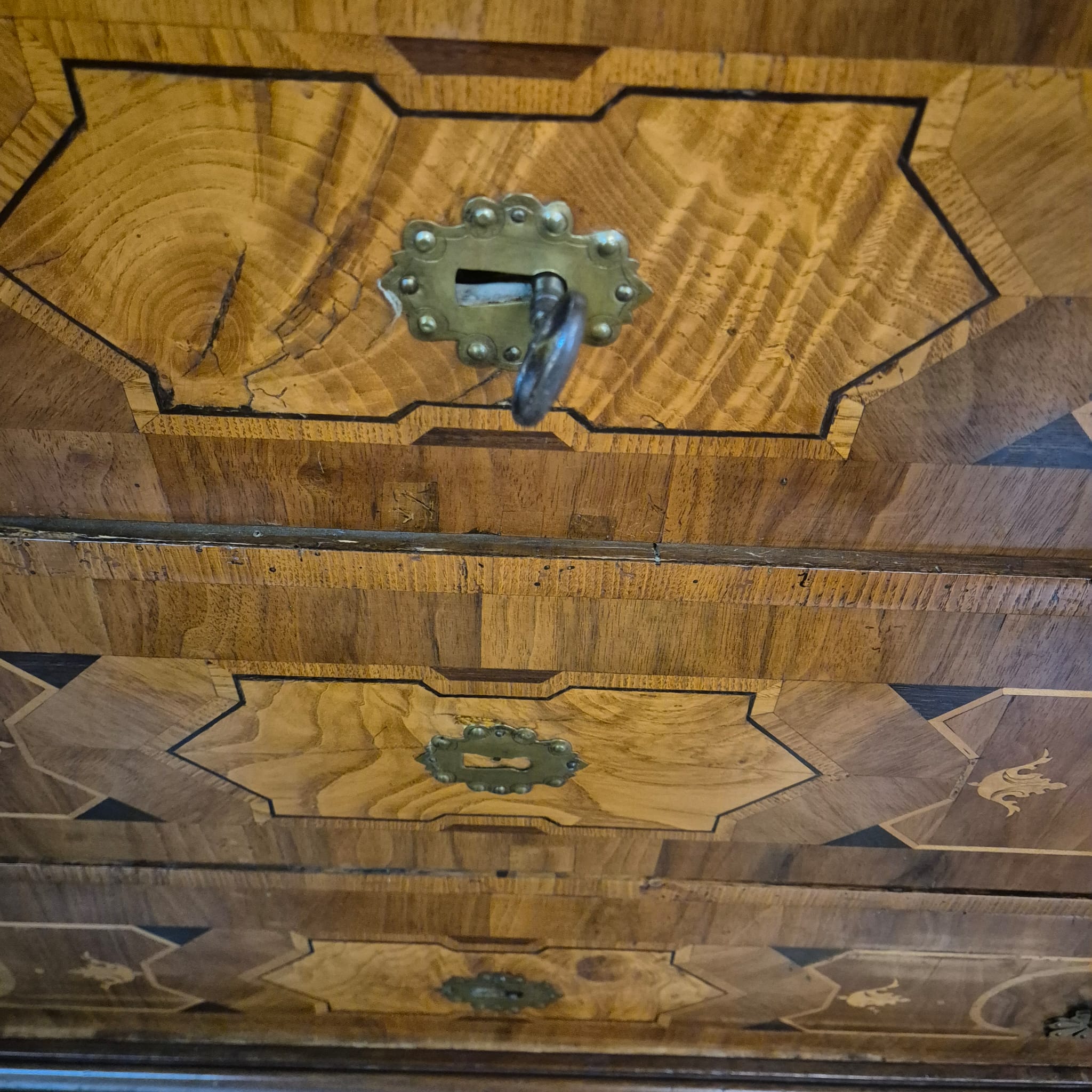 Kast Kabinetkast Barok 1770 Noten - Afbeelding 27