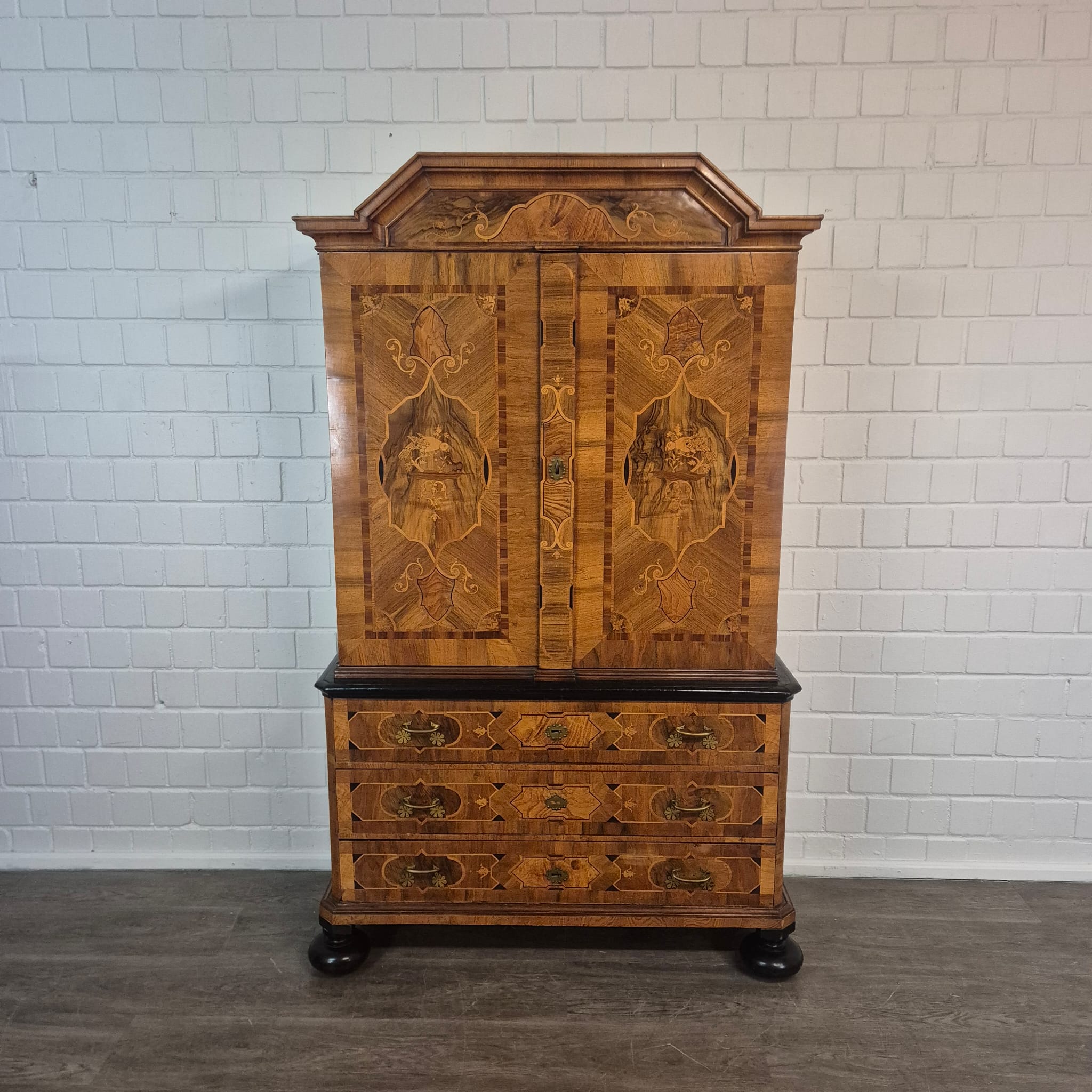 Kast Kabinetkast Barok 1770 Noten - Afbeelding 3