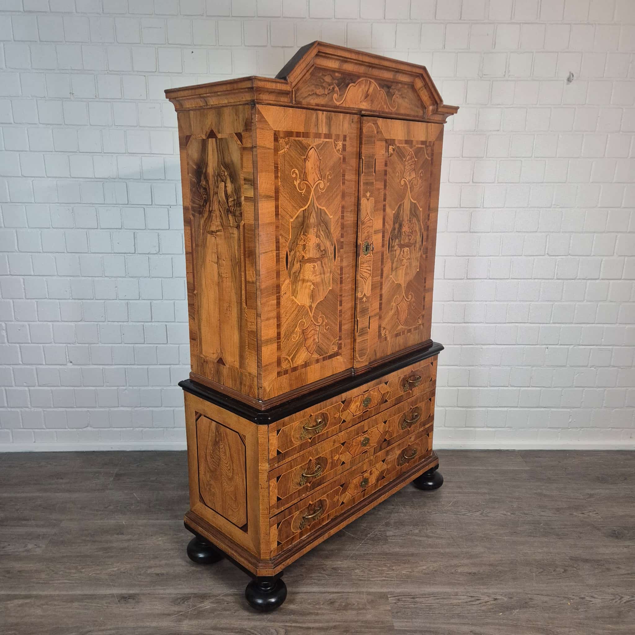 Kast Kabinetkast Barok 1770 Noten - Afbeelding 4