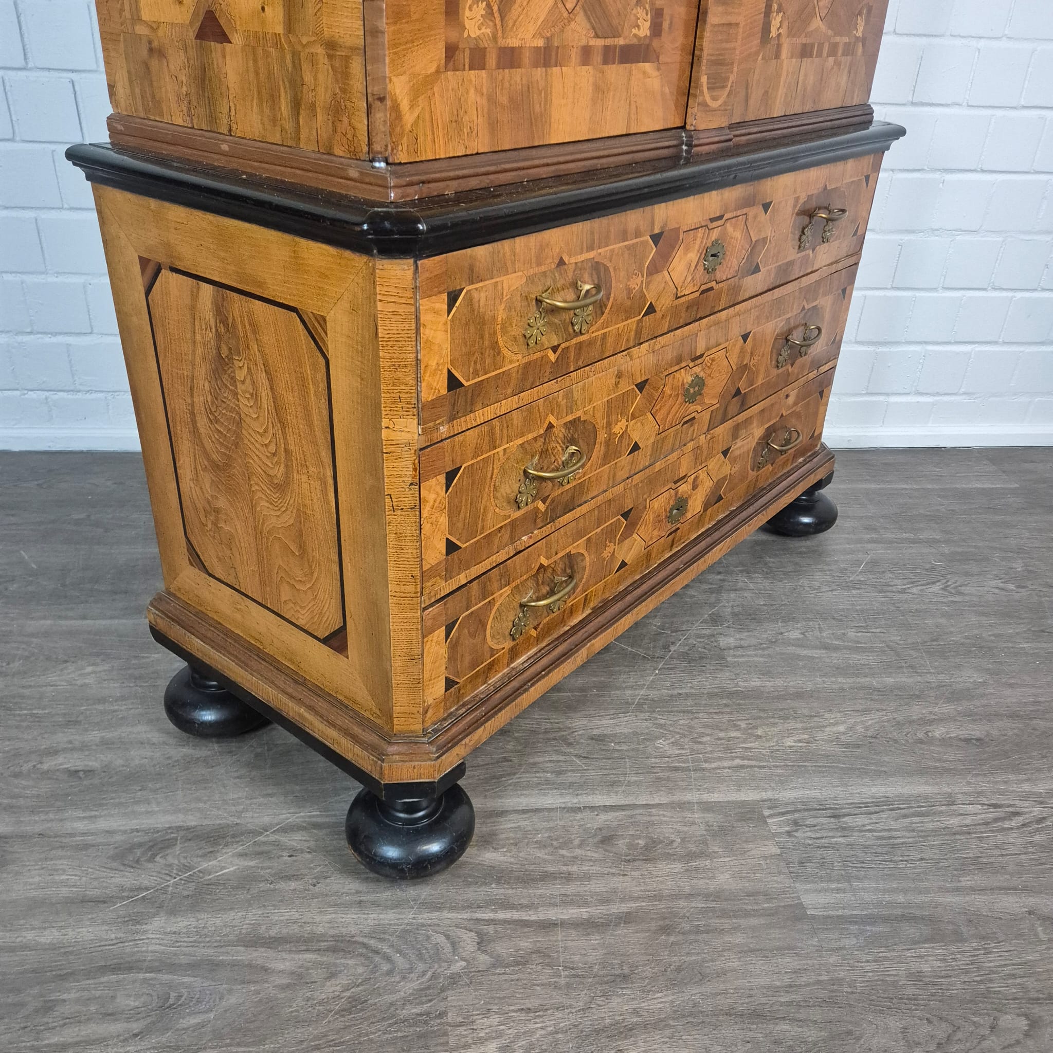 Kast Kabinetkast Barok 1770 Noten - Afbeelding 8