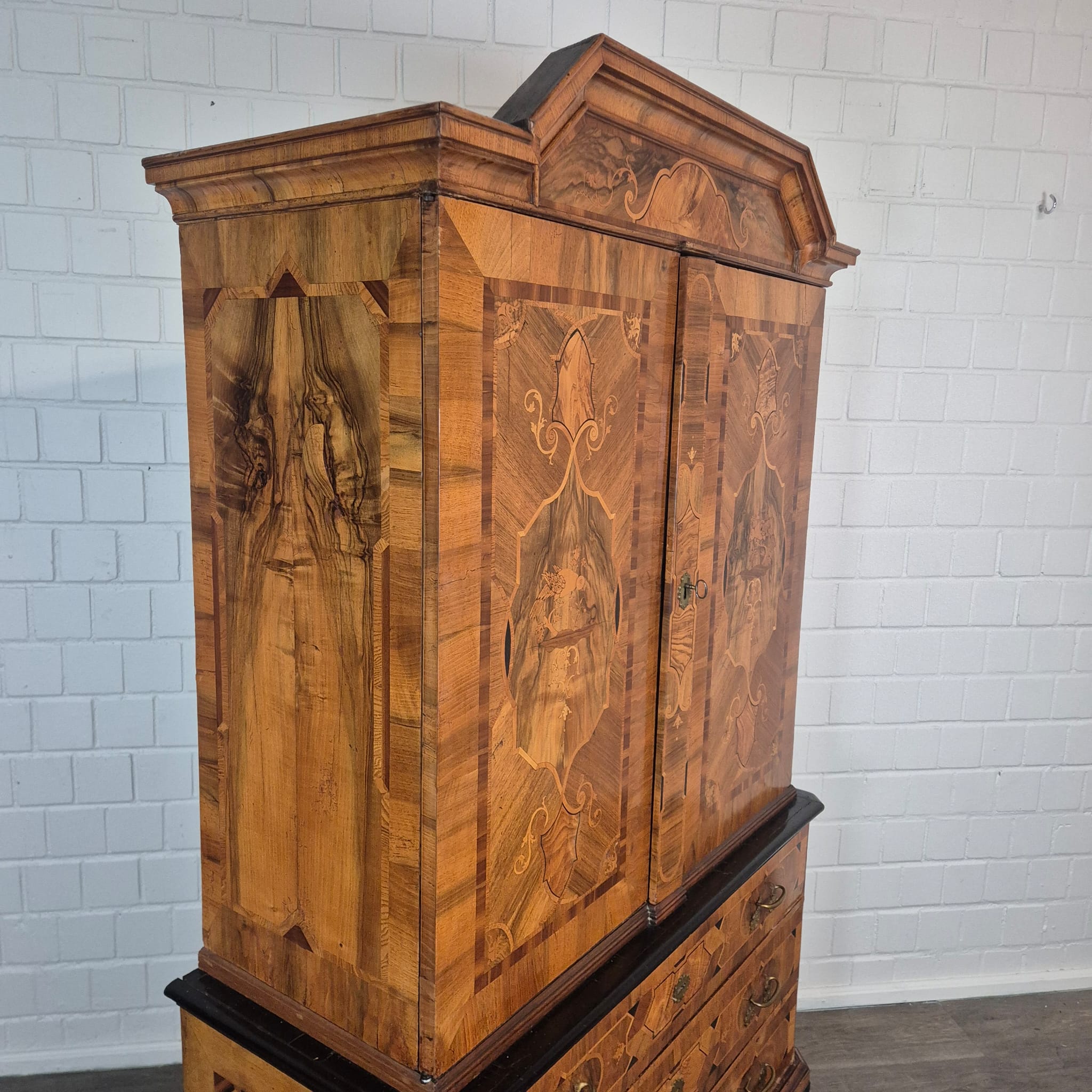 Kast Kabinetkast Barok 1770 Noten - Afbeelding 6