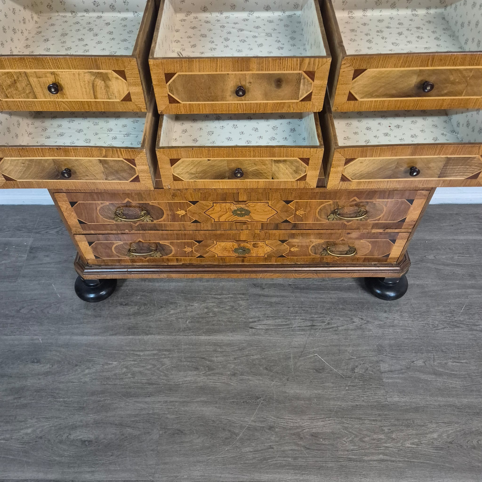 Kast Kabinetkast Barok 1770 Noten - Afbeelding 23