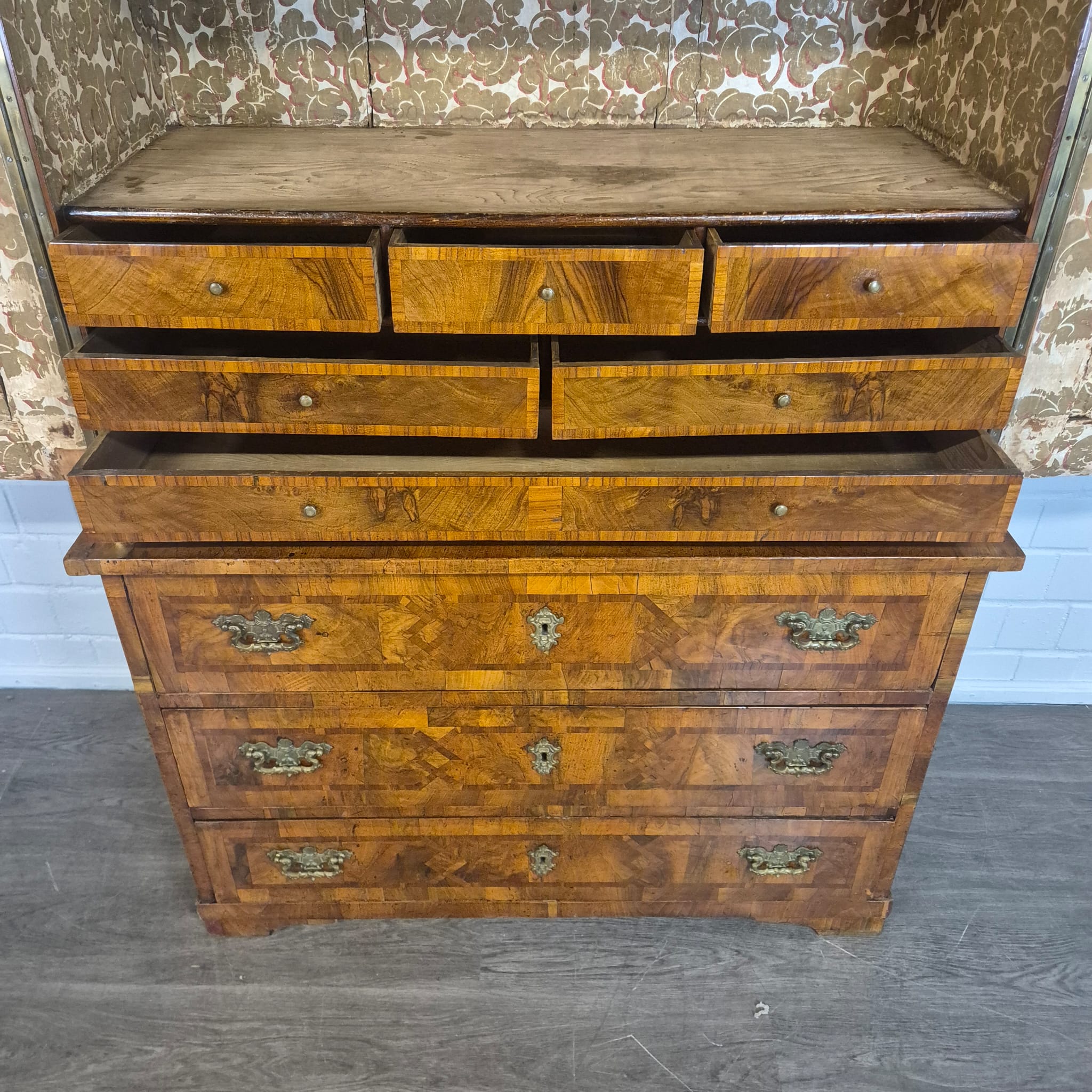 Kast Kabinetkast Barok 1770 Noten - Afbeelding 18