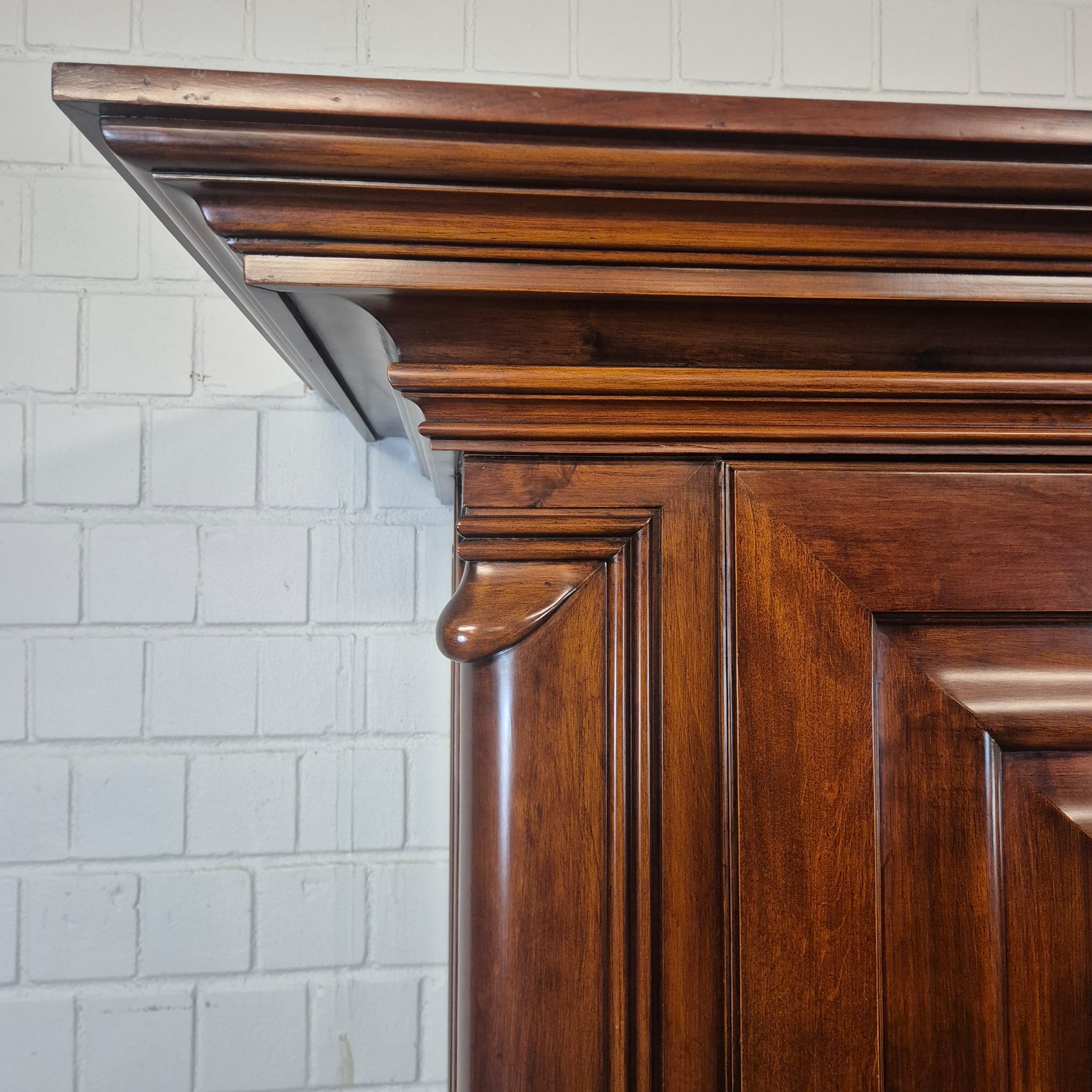 Golfvormige Kast Neobarok Noten 1,51 m - Afbeelding 15