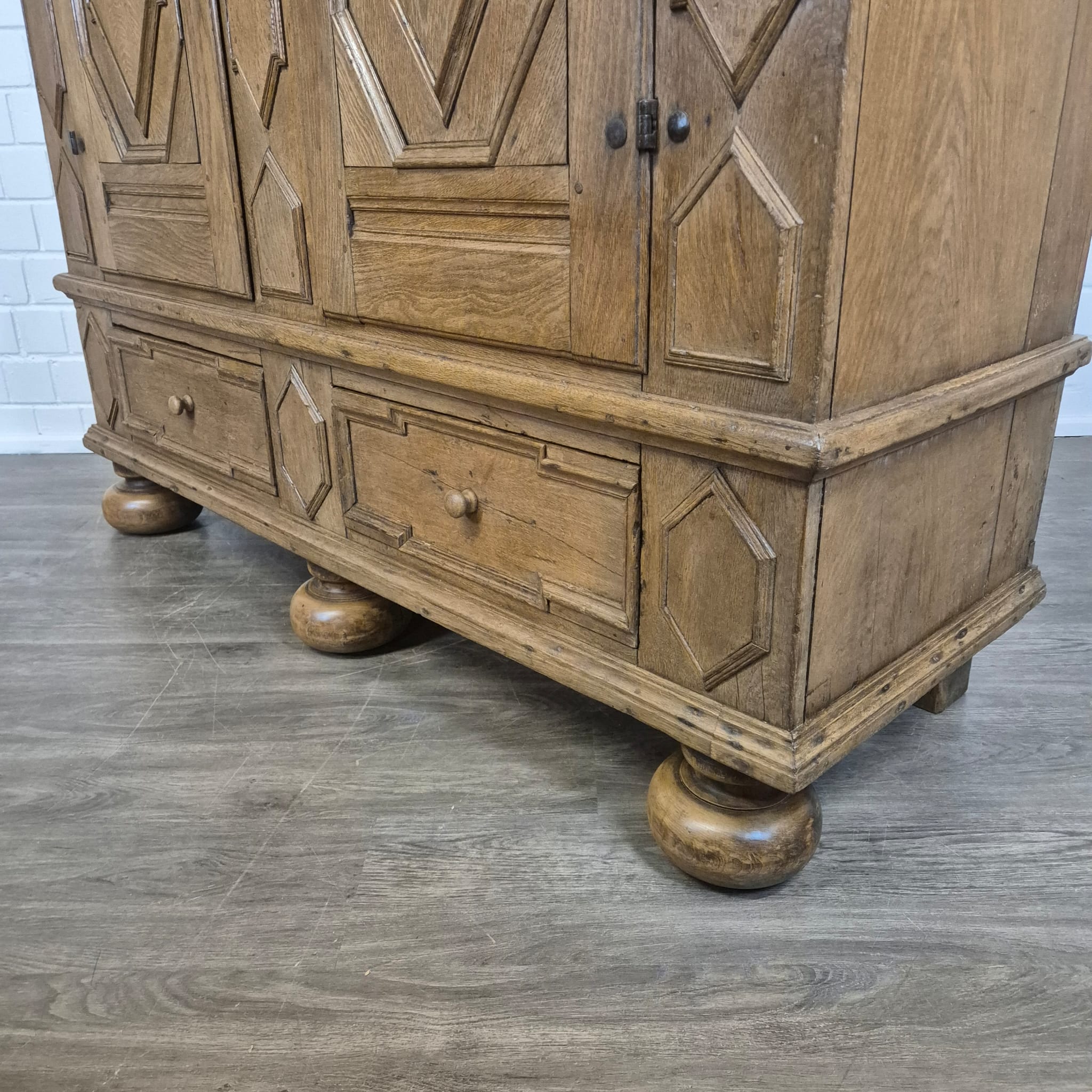 Kledingkast Barok 1770 Eiken - Afbeelding 9