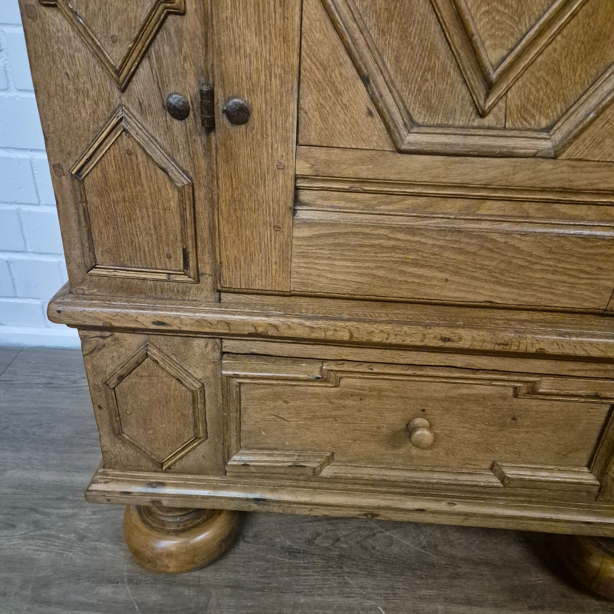 Kledingkast Barok 1770 Eiken - Afbeelding 8