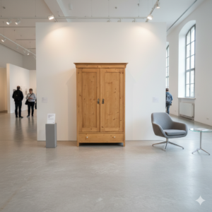 Kast Kledingkast Jugendstil 1910 Grenen