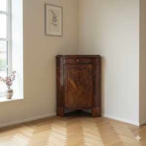 Biedermeier Hoekkast 1820 Mahonie