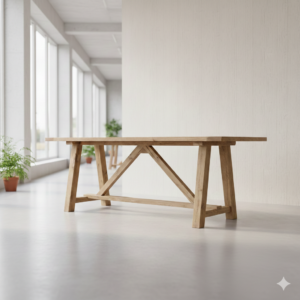 Statafel / Bartafel – Eikenhout 2,30 m x 0,80 m