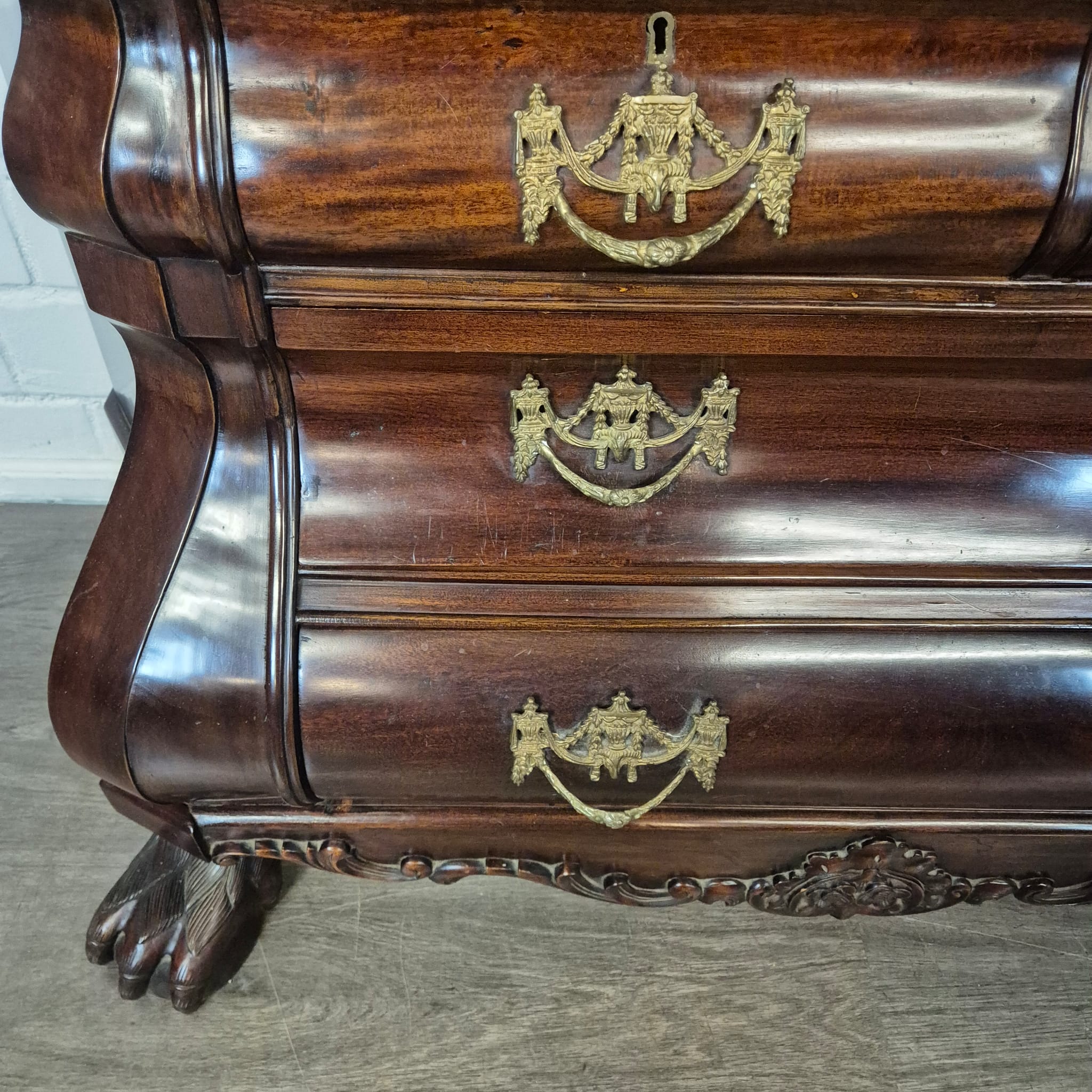 Vitrine Servieskast Neo-barok Mahonie - Afbeelding 6