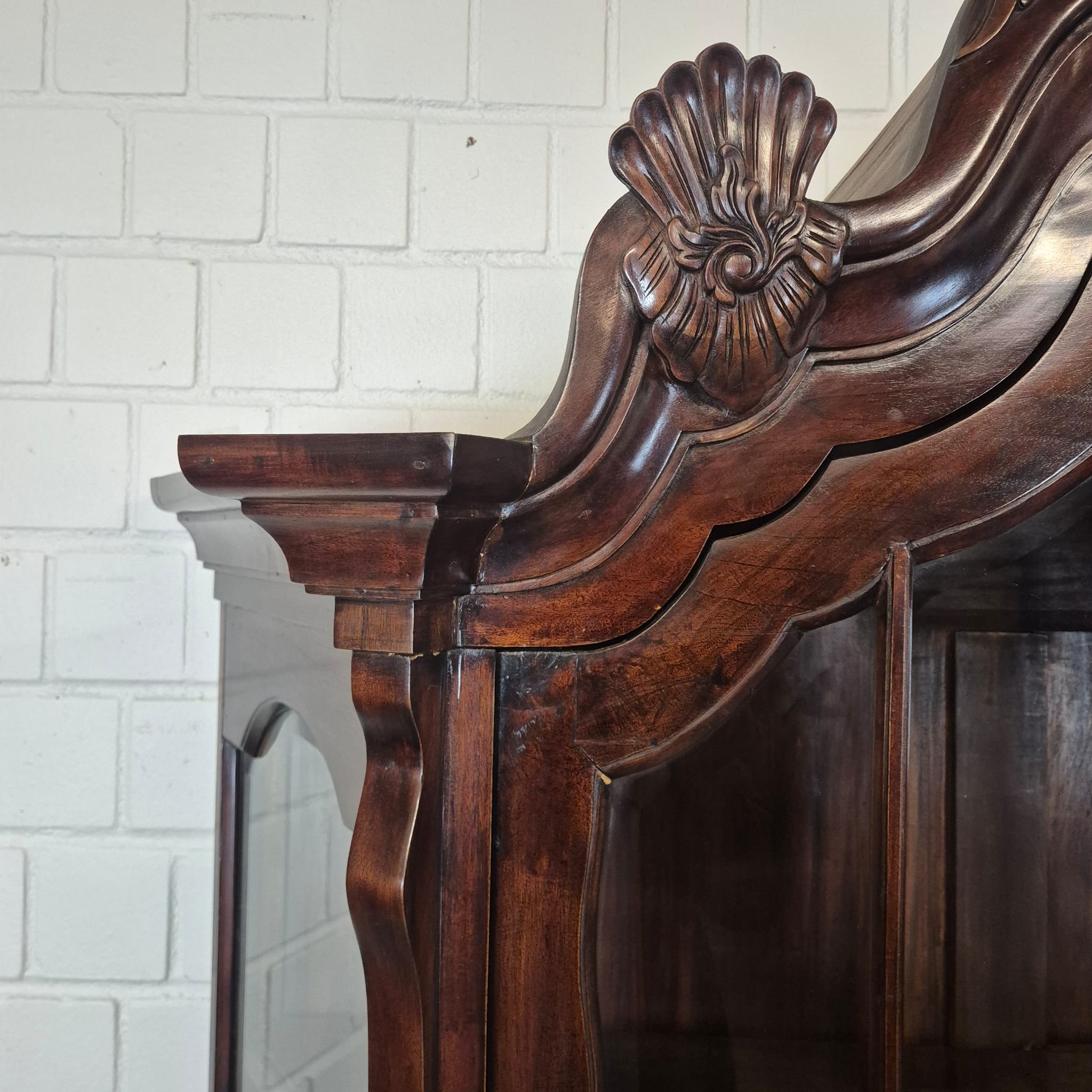 Vitrine Servieskast Neo-barok Mahonie - Afbeelding 10