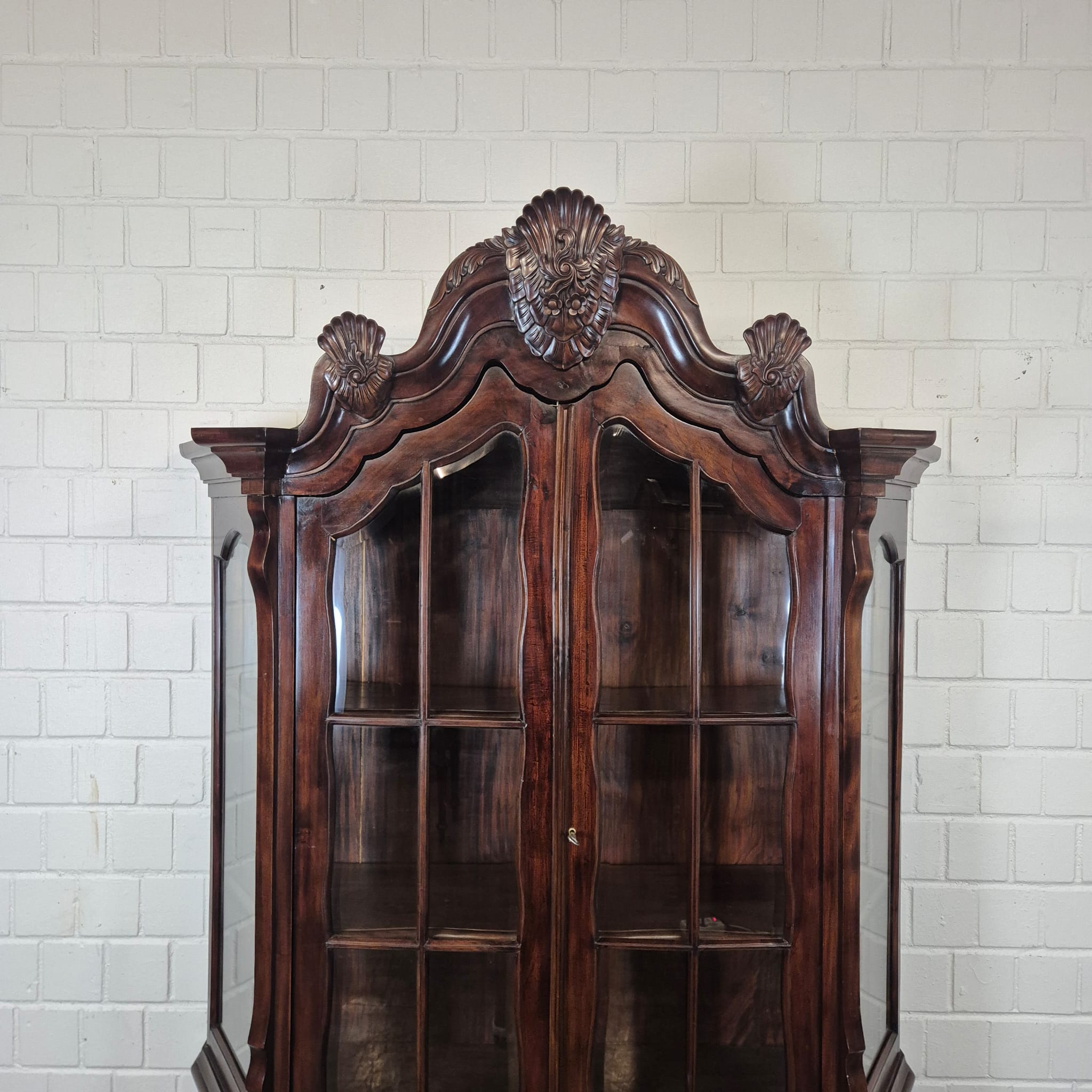 Vitrine Servieskast Neo-barok Mahonie - Afbeelding 7