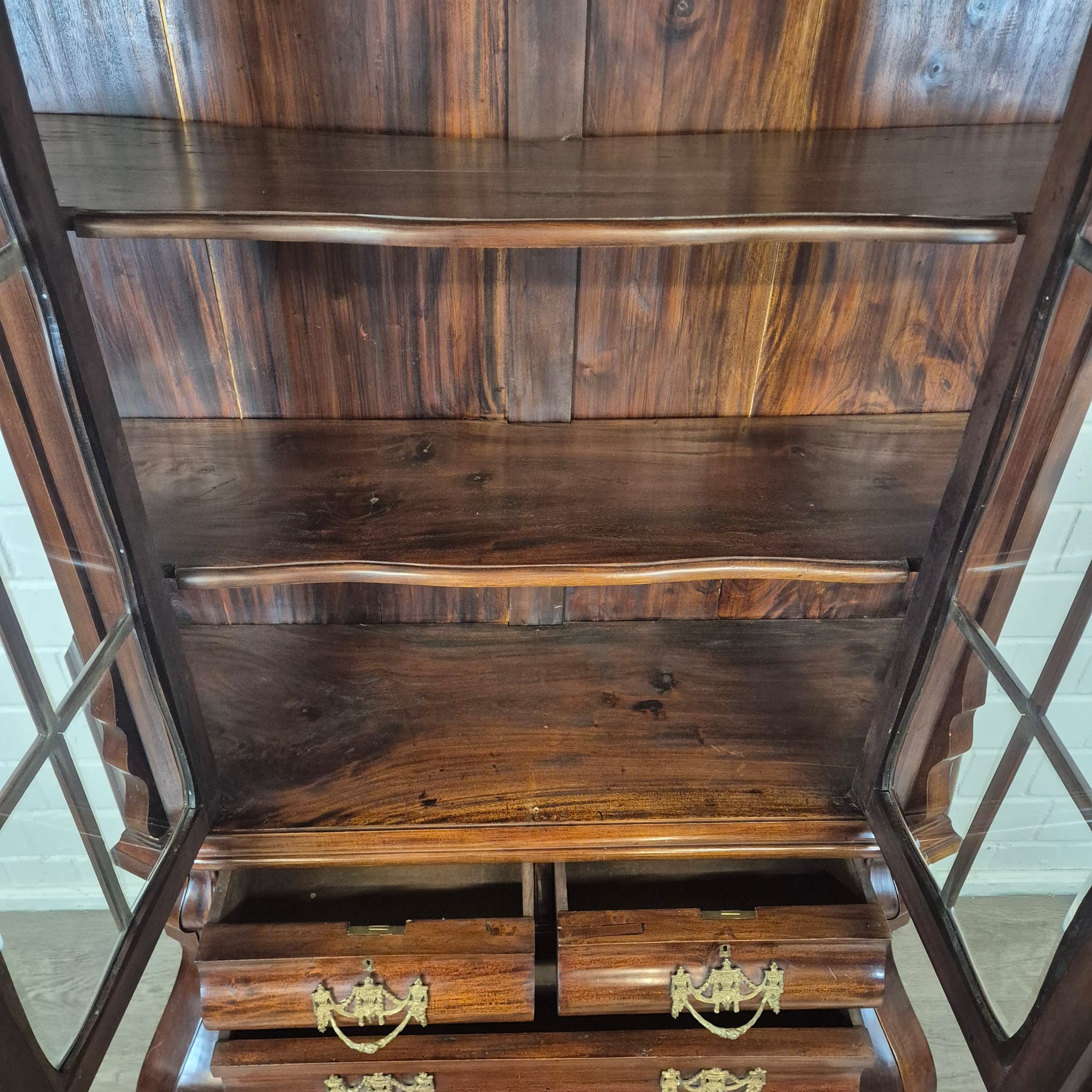 Vitrine Servieskast Neo-barok Mahonie - Afbeelding 16