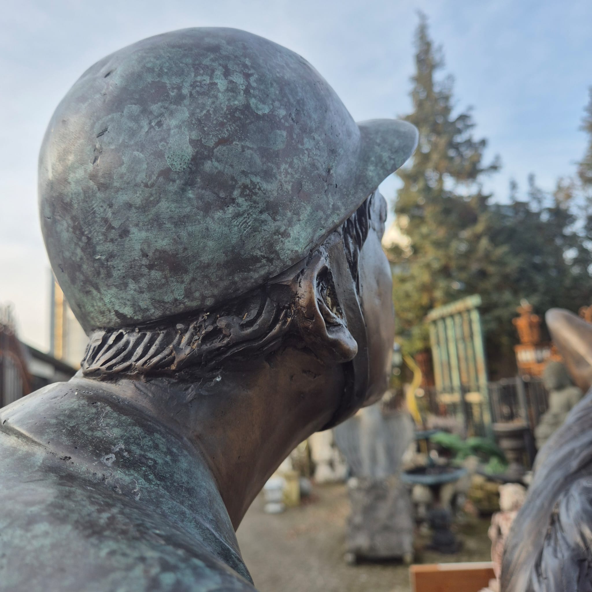 Beeld Tuinbeeld Paard met Ruiter Brons 2,10 m - Afbeelding 21