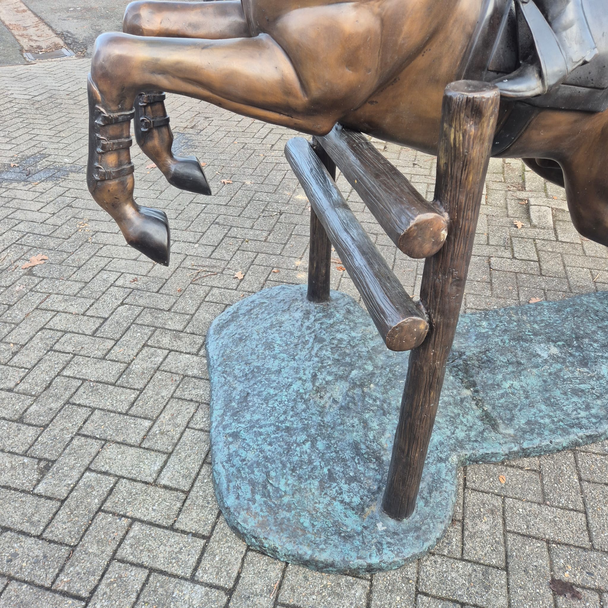 Beeld Tuinbeeld Paard met Ruiter Brons 2,10 m - Afbeelding 16