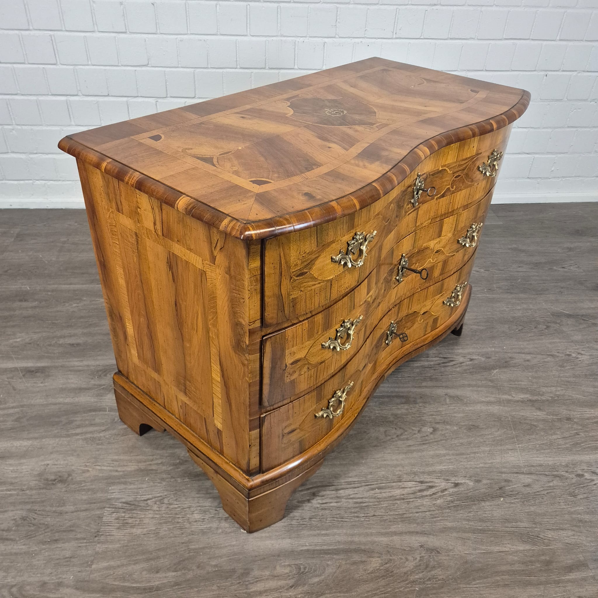 Commode Barok 1770 Noten - Afbeelding 4