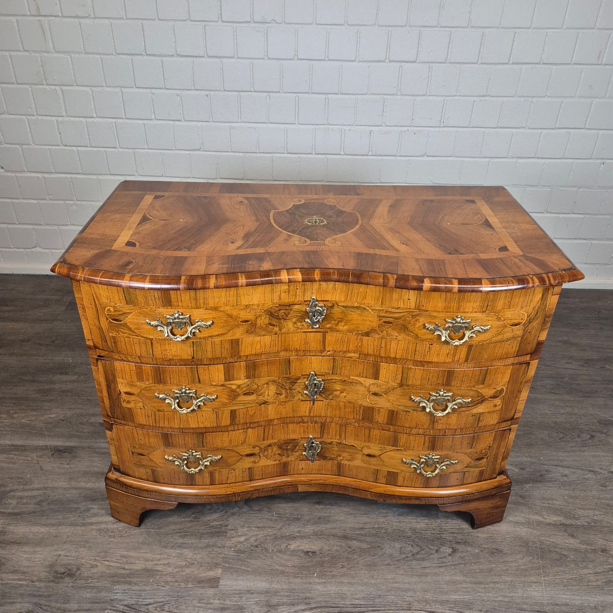 Commode Barok 1770 Noten - Afbeelding 3