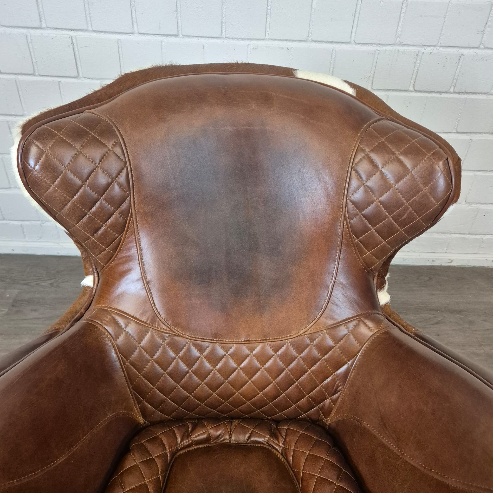 Designer Fauteuil Rundleder Koevel - Afbeelding 5