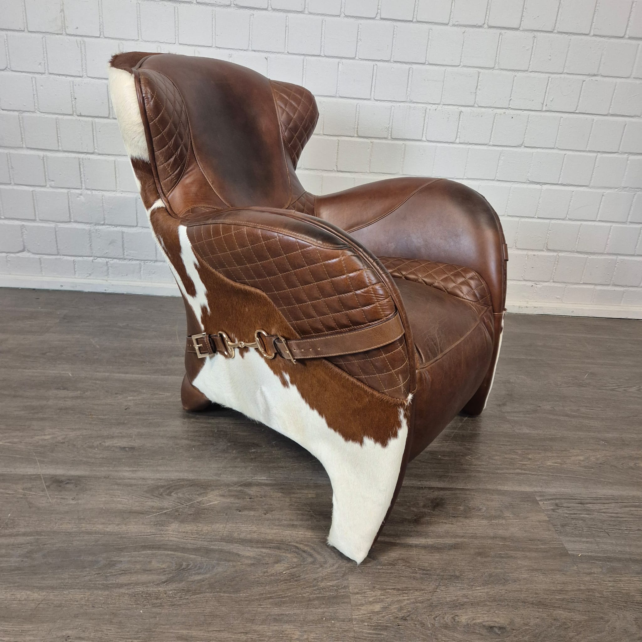 Designer Fauteuil Rundleder Koevel - Afbeelding 7