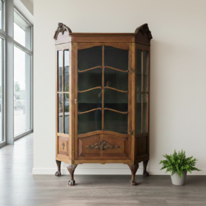 Vitrine Servieskast Neo-Rococo 1910 Eiken