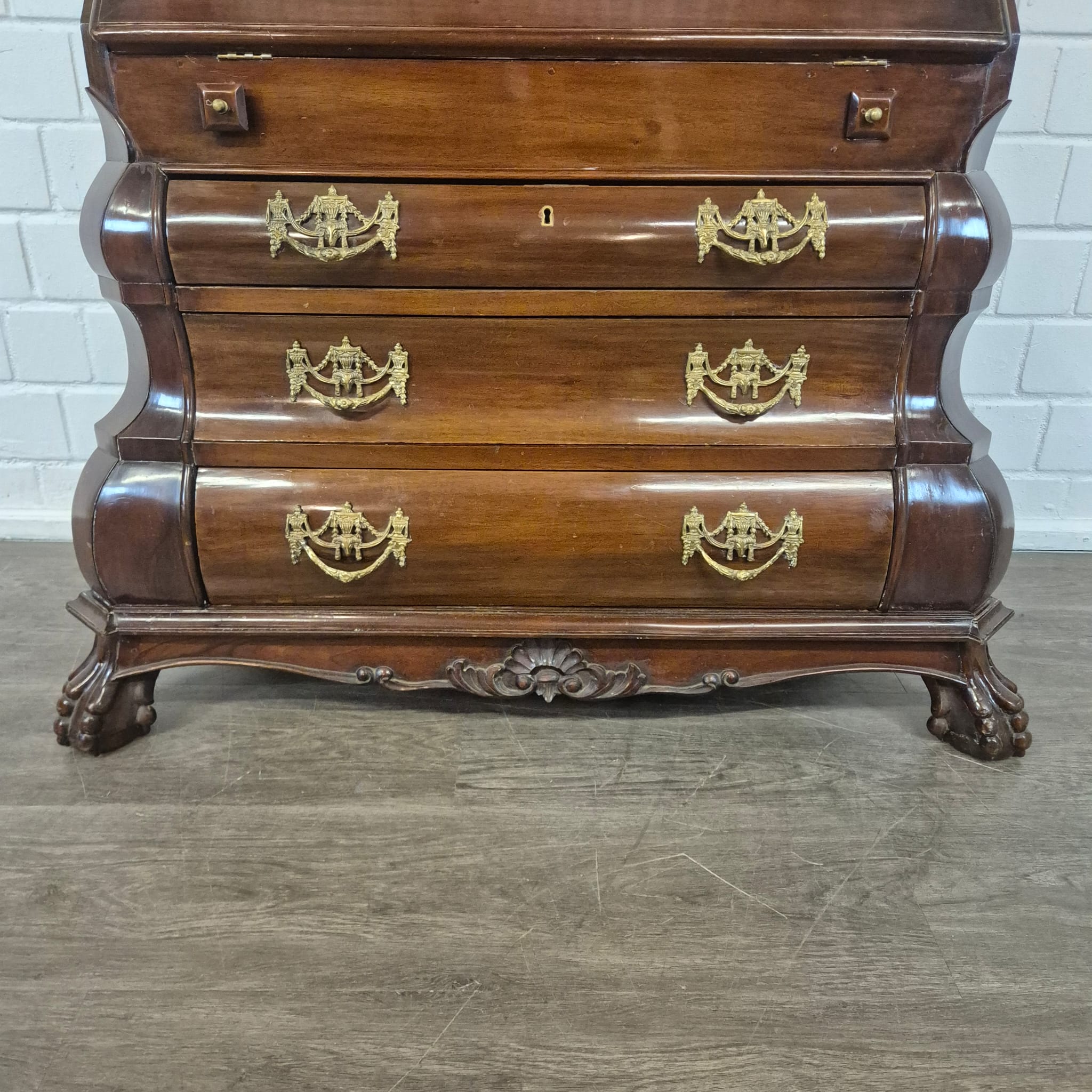 Secretaire Neo-barok 1950 Mahonie - Afbeelding 10