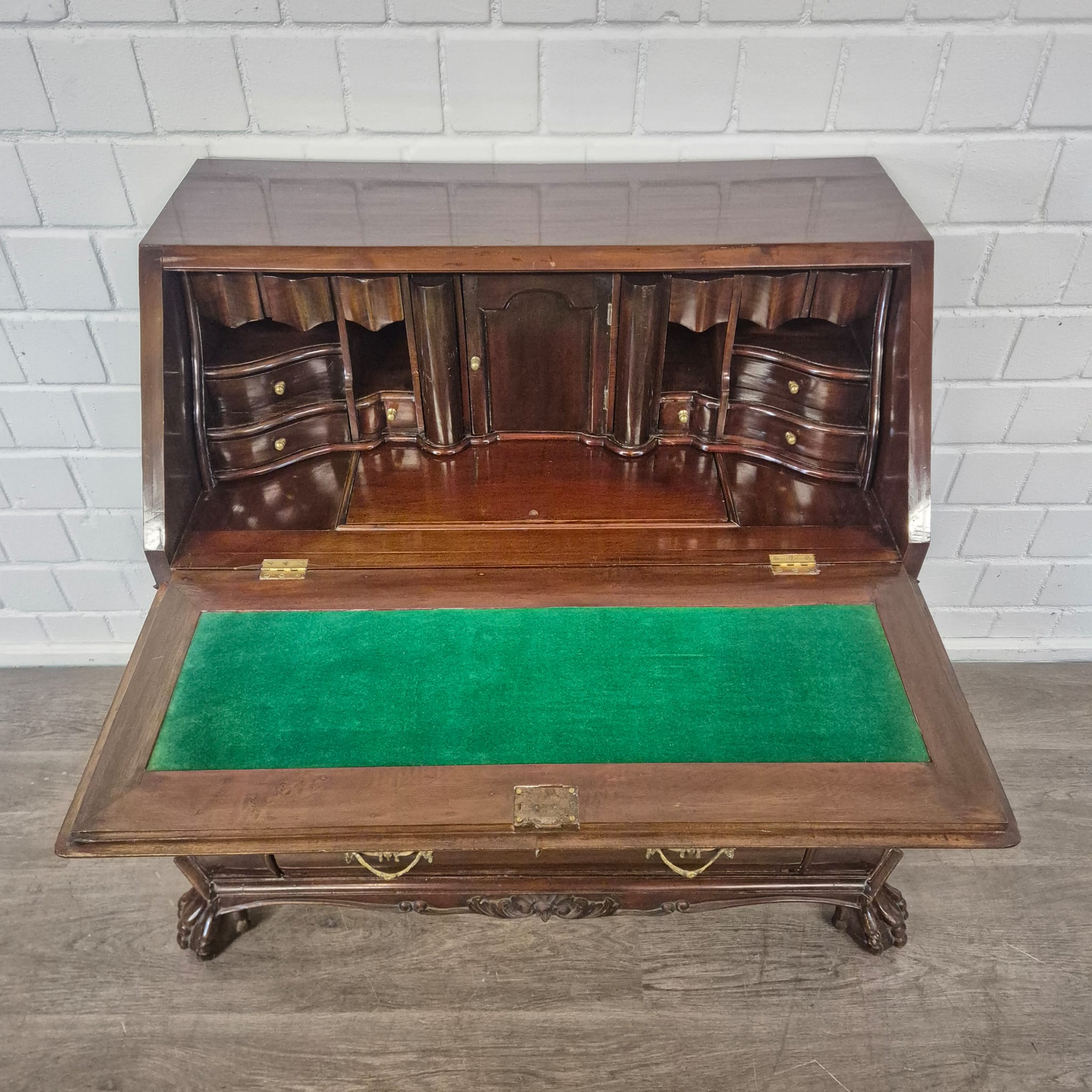 Secretaire Neo-barok 1950 Mahonie - Afbeelding 12