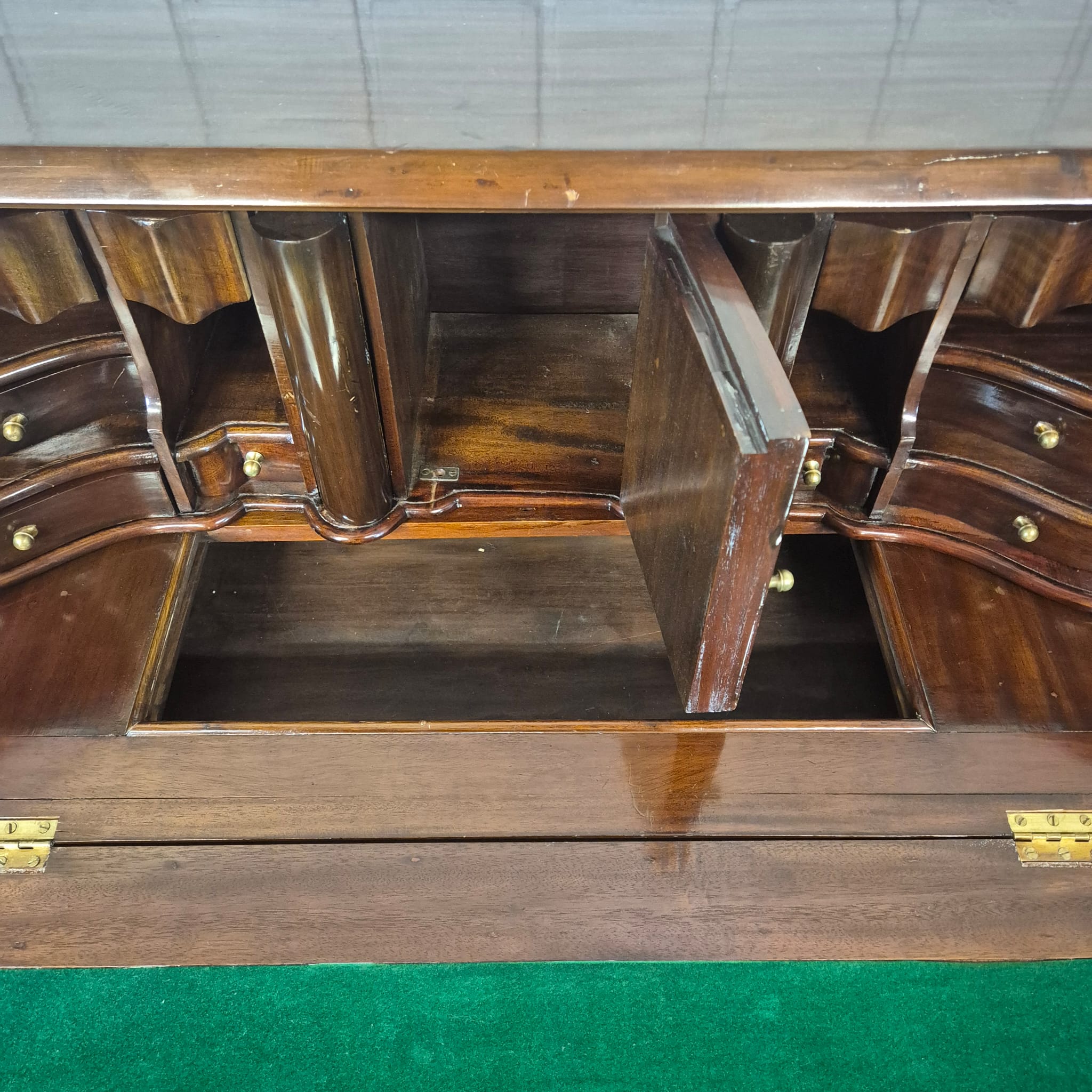 Secretaire Neo-barok 1950 Mahonie - Afbeelding 15