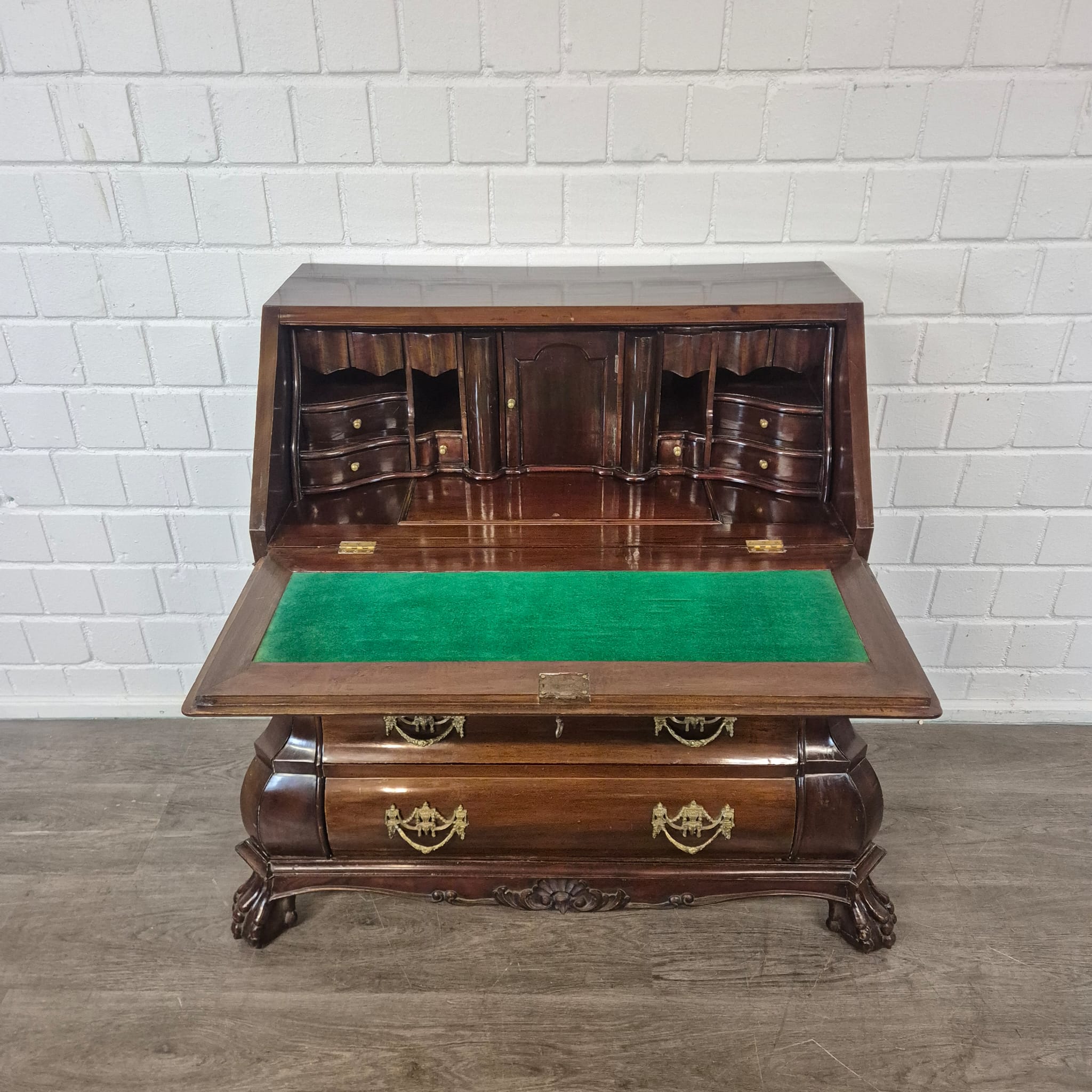 Secretaire Neo-barok 1950 Mahonie - Afbeelding 16