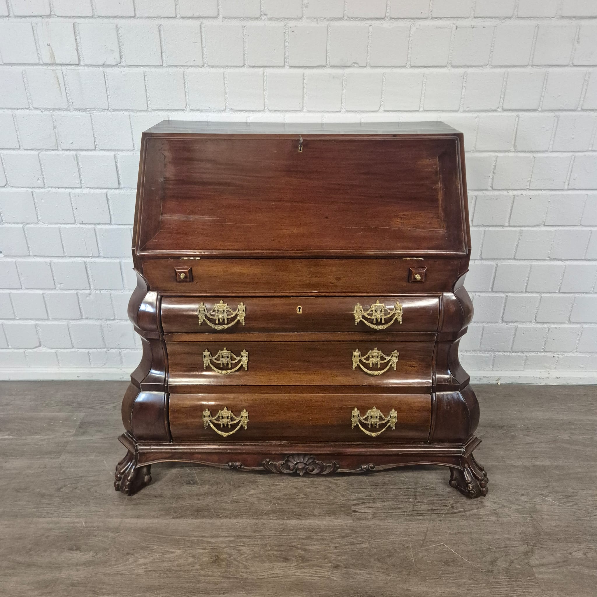 Secretaire Neo-barok 1950 Mahonie - Afbeelding 18
