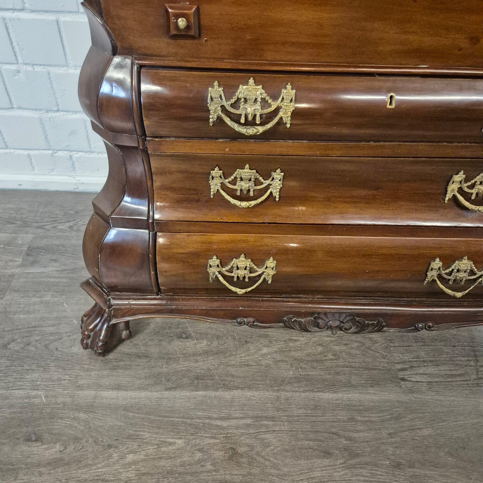 Secretaire Neo-barok 1950 Mahonie - Afbeelding 3