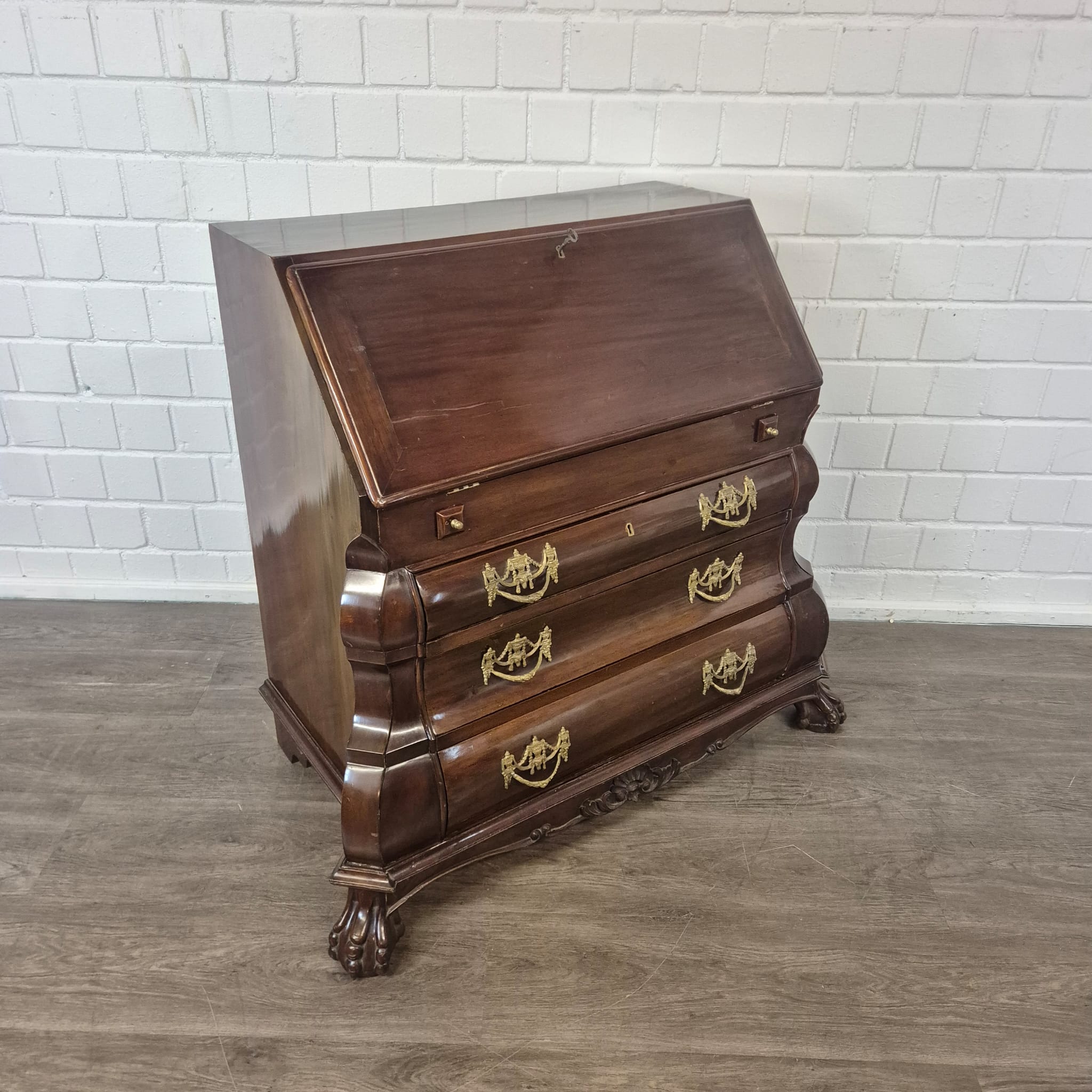 Secretaire Neo-barok 1950 Mahonie - Afbeelding 4
