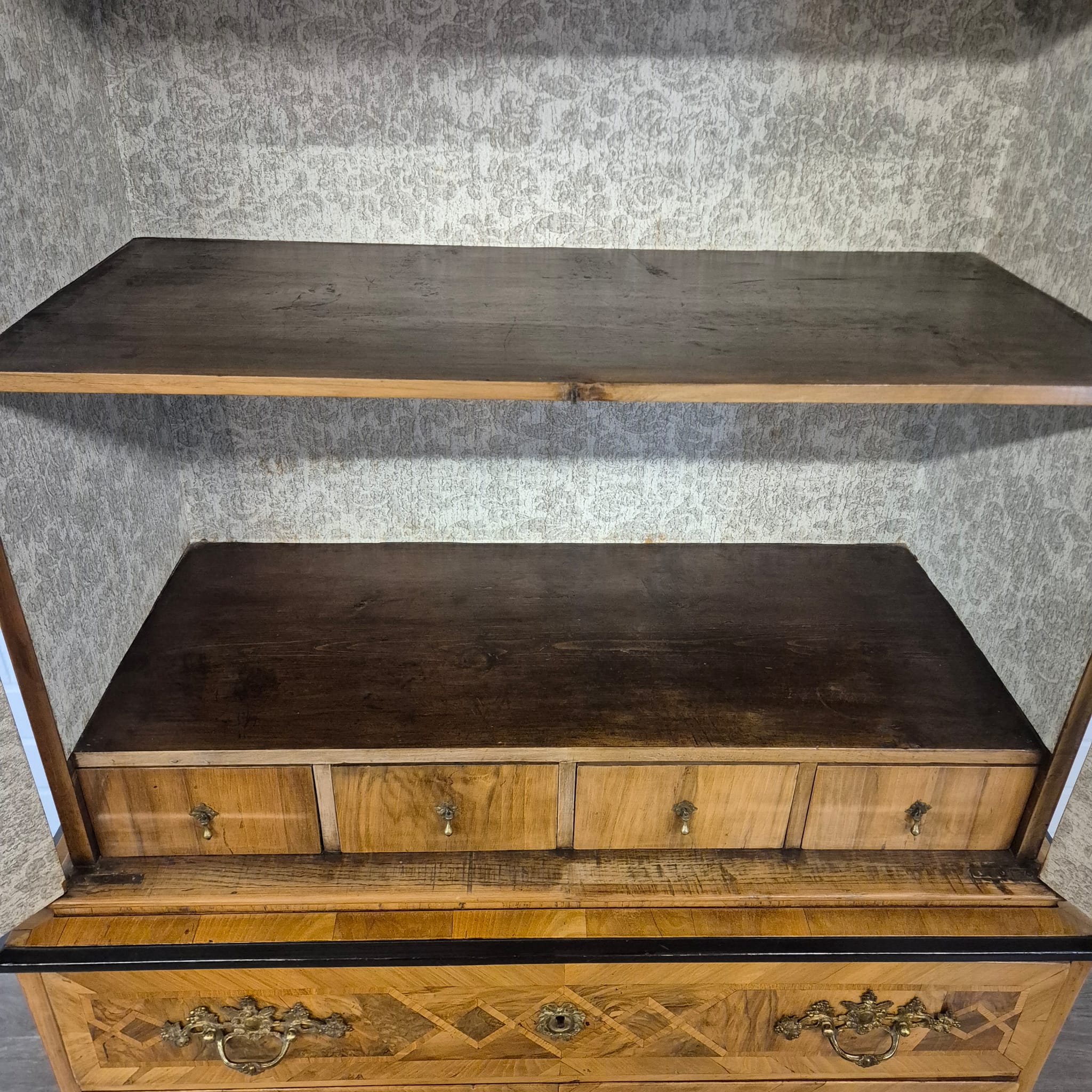 Kabinetkast Barok 1770 Noten - Afbeelding 21