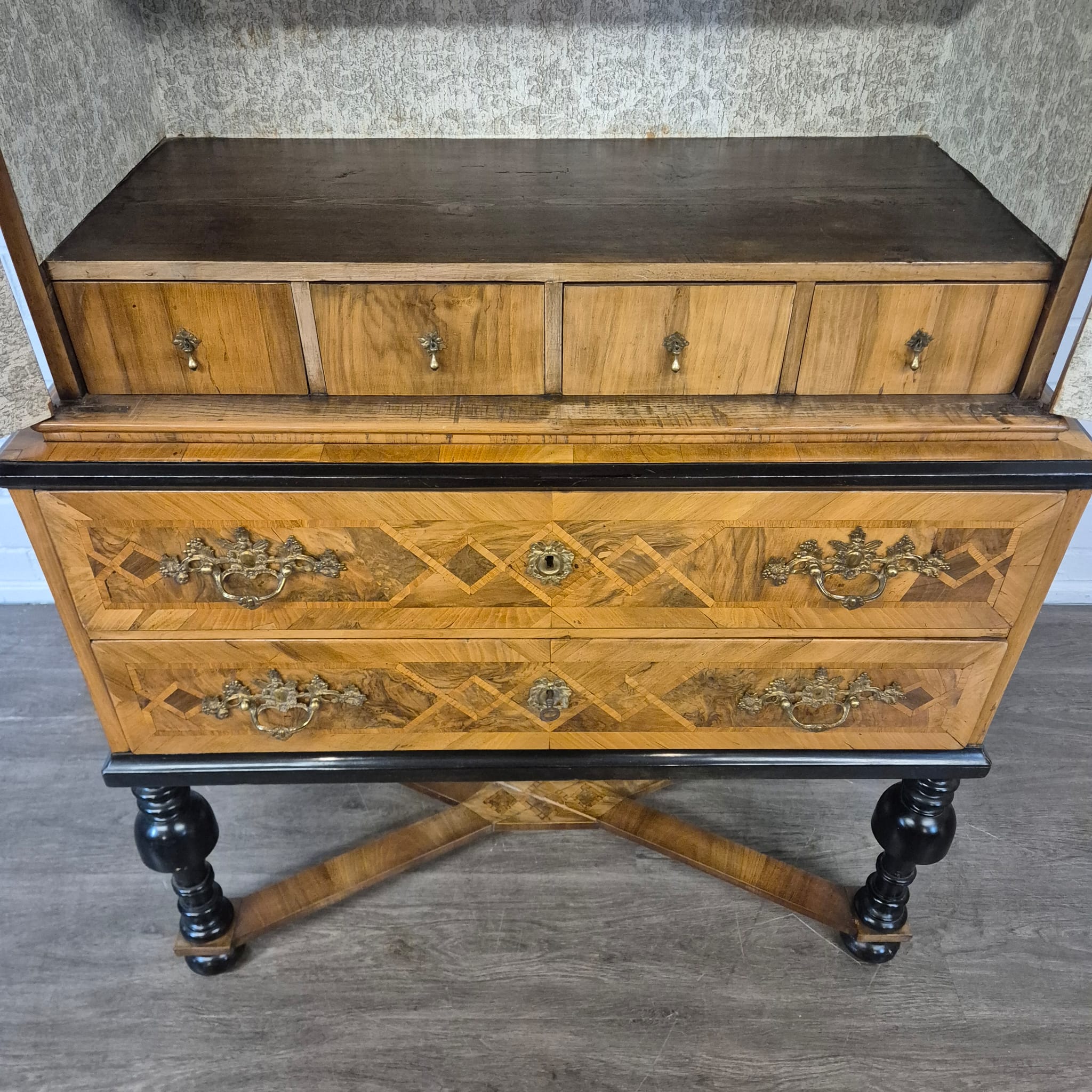 Kabinetkast Barok 1770 Noten - Afbeelding 22