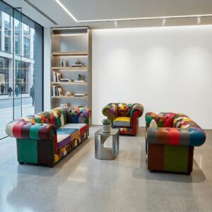 Chesterfield Bankstel Model Carnaval 3-2-1 Leder