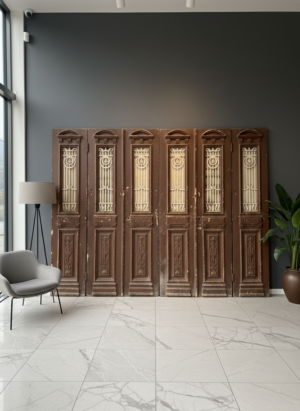 Set Deuren Gründerzeit 1880 Massief Hout