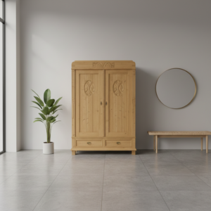 Kast Kledingkast Jugendstil 1900 Grenen