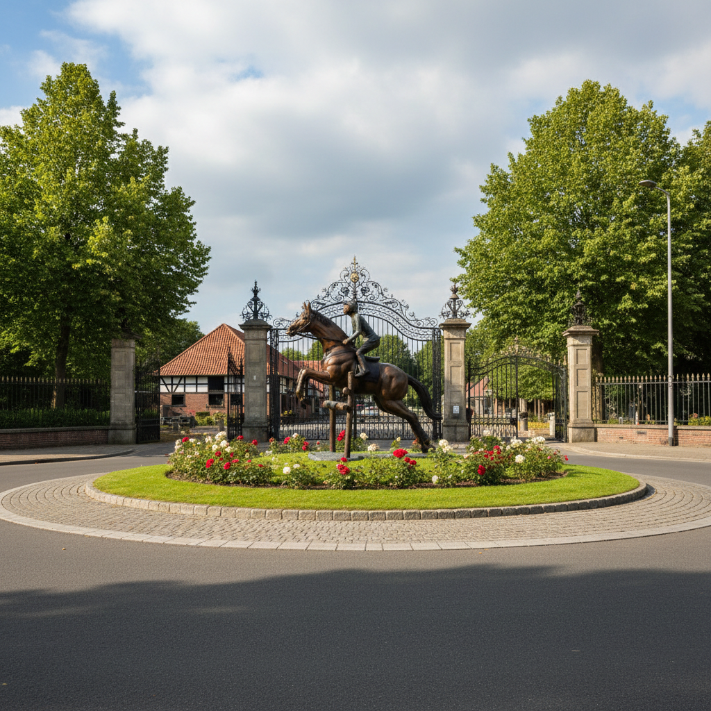 Beeld Tuinbeeld Paard met Ruiter Brons 2,10 m - Afbeelding 2