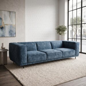 Bank Blauw 2,74 m Velours